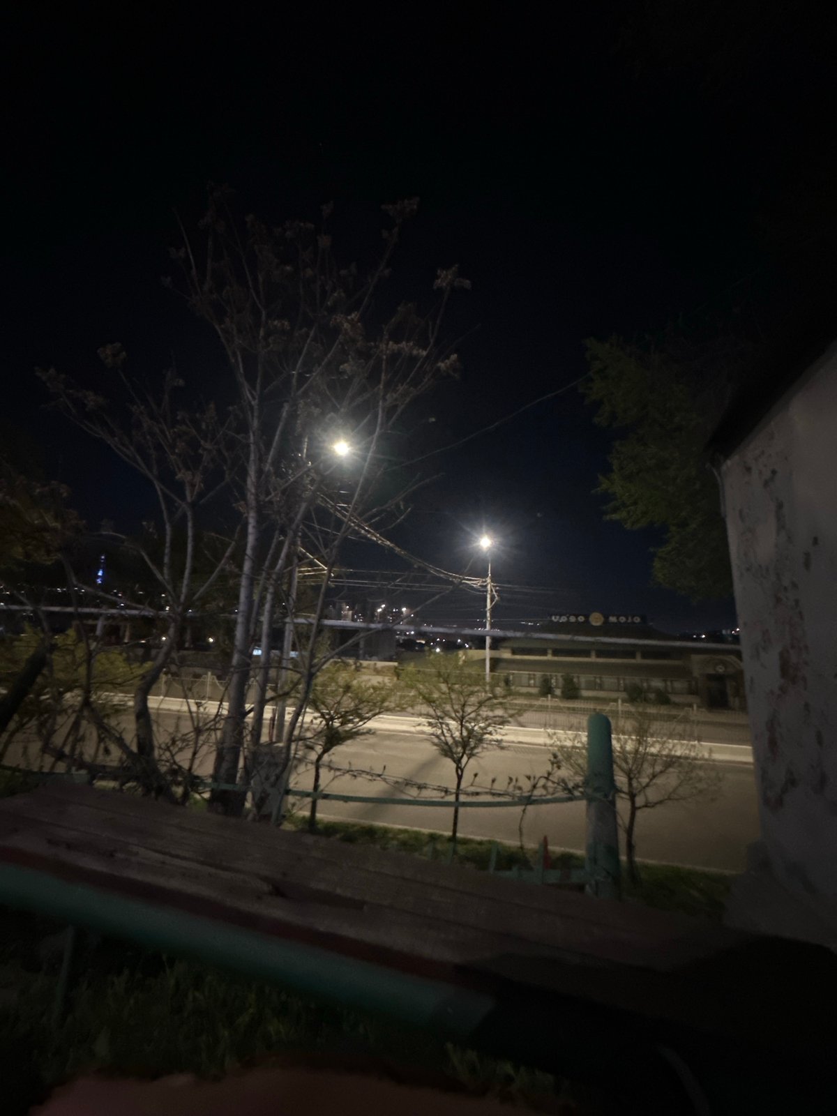 Urban nighttime street scenes documented over eight-minute period