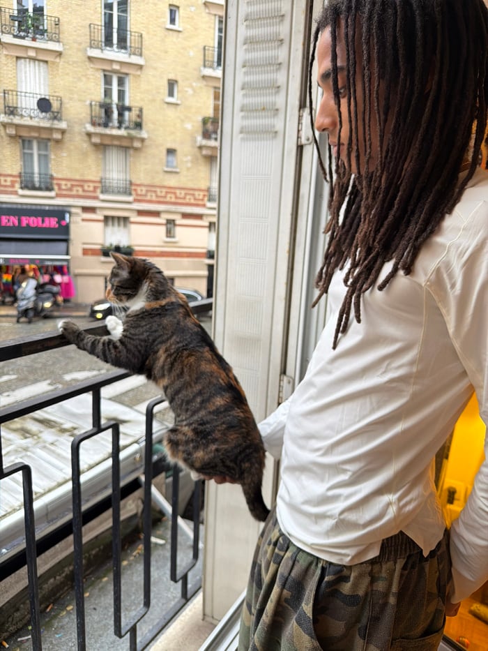 Quiet afternoon moments captured in Paris apartment