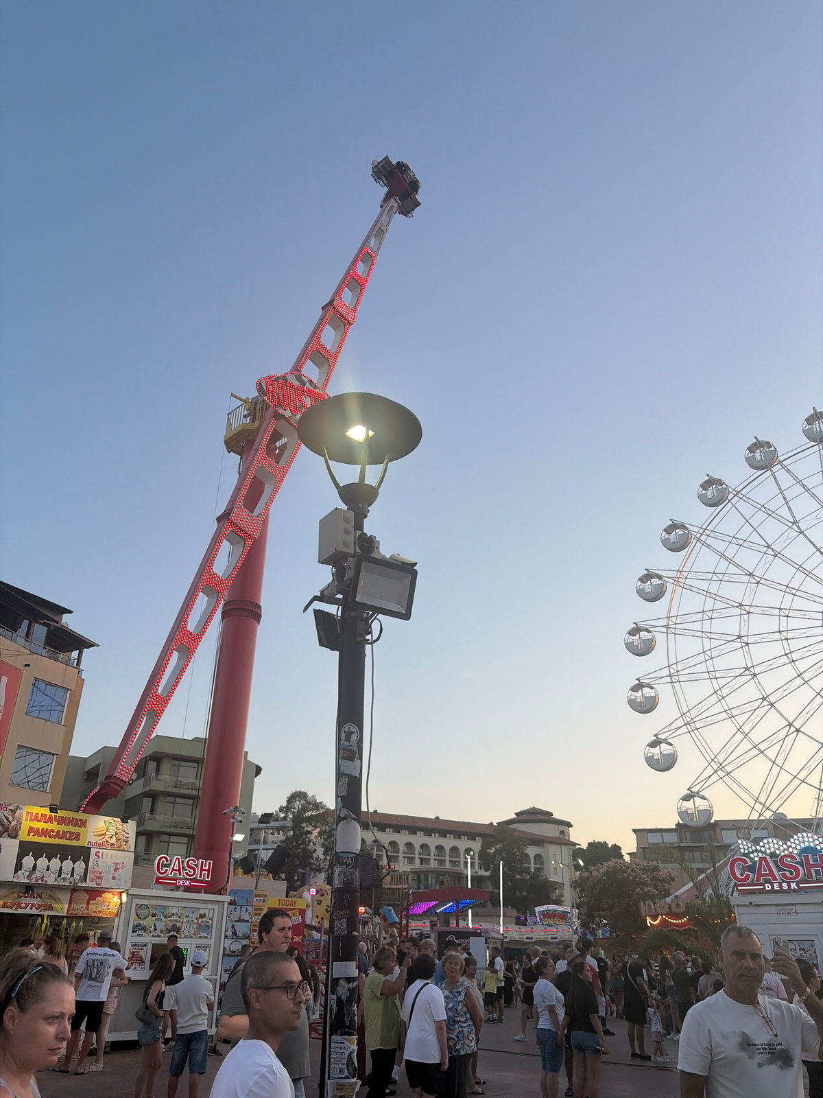 Summer fairground in full swing, Nesebar, Bulgaria