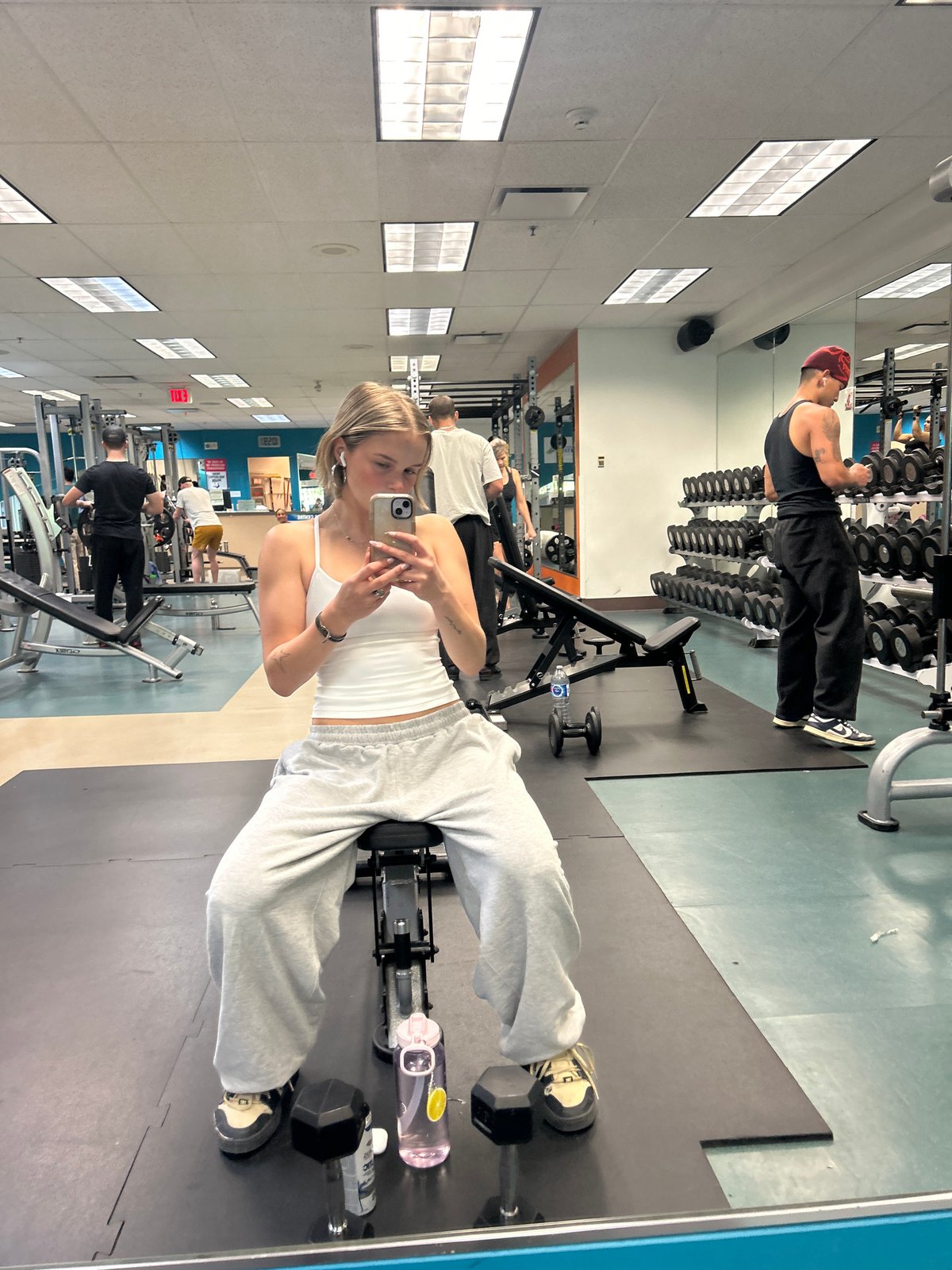 Woman spotted exercising at Whistler gym facility
