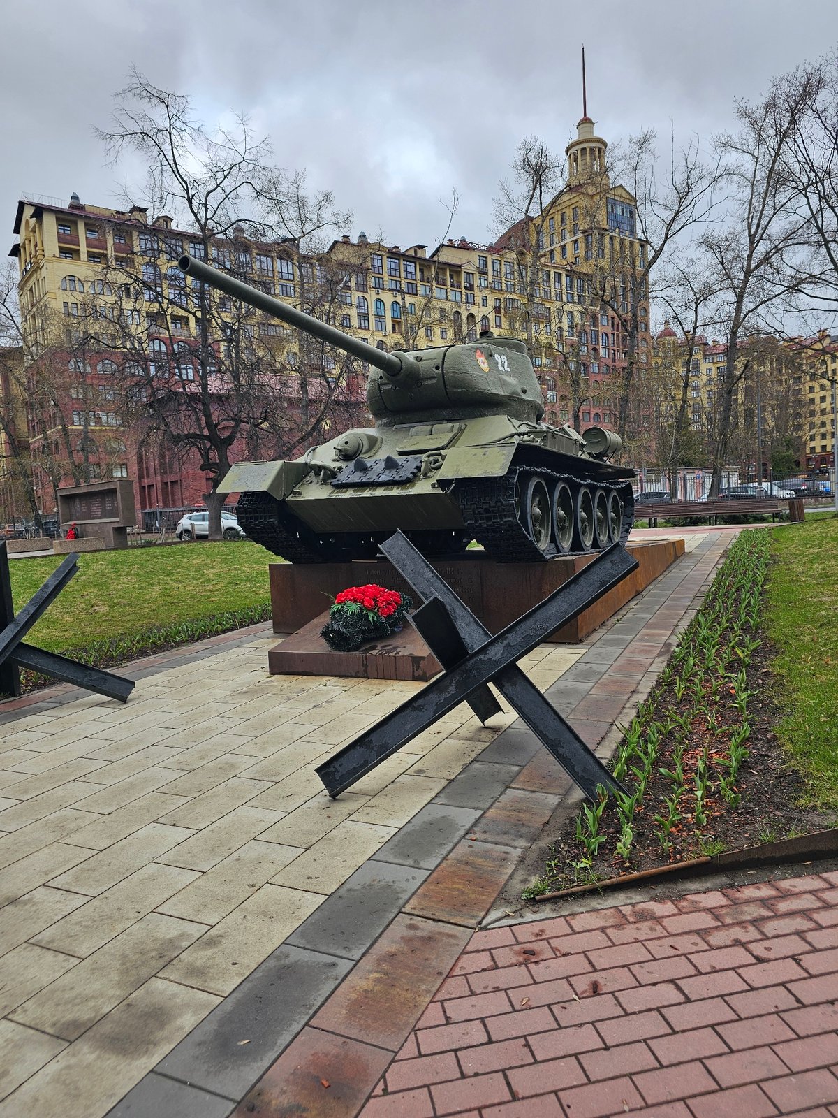 T-34 Tank Memorial Observed in Urban Setting