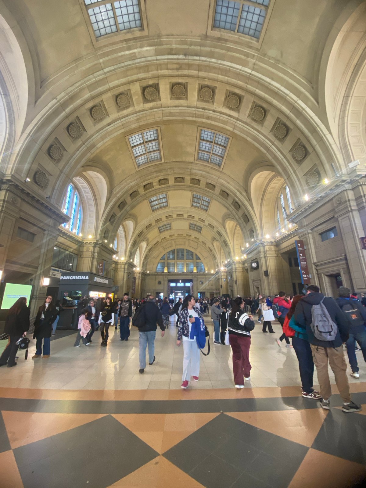 Witness documents Retiro station architecture and trains in Buenos Aires