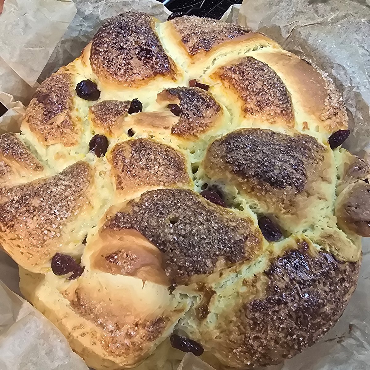 Traditional Bulgarian Easter bread prepared in Plovdiv