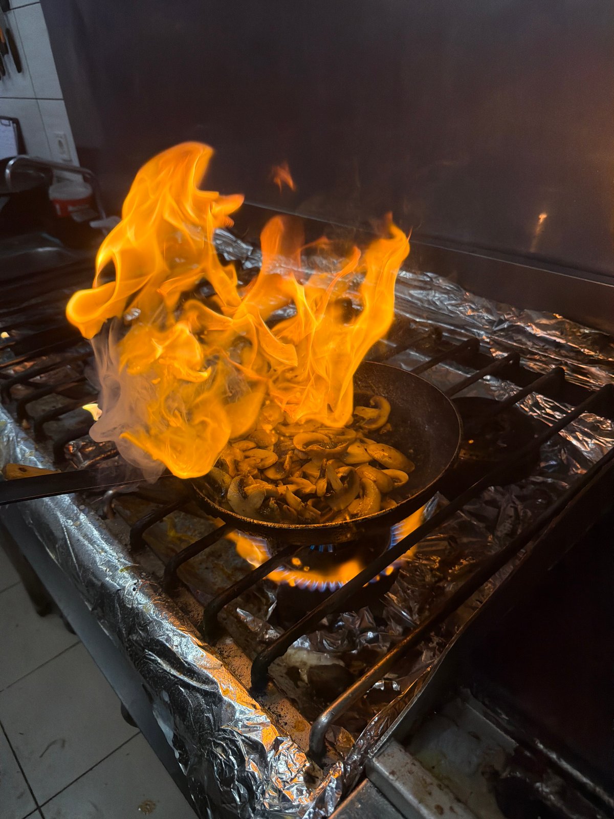 Food prep and finished dishes at a Pleven kitchen operation