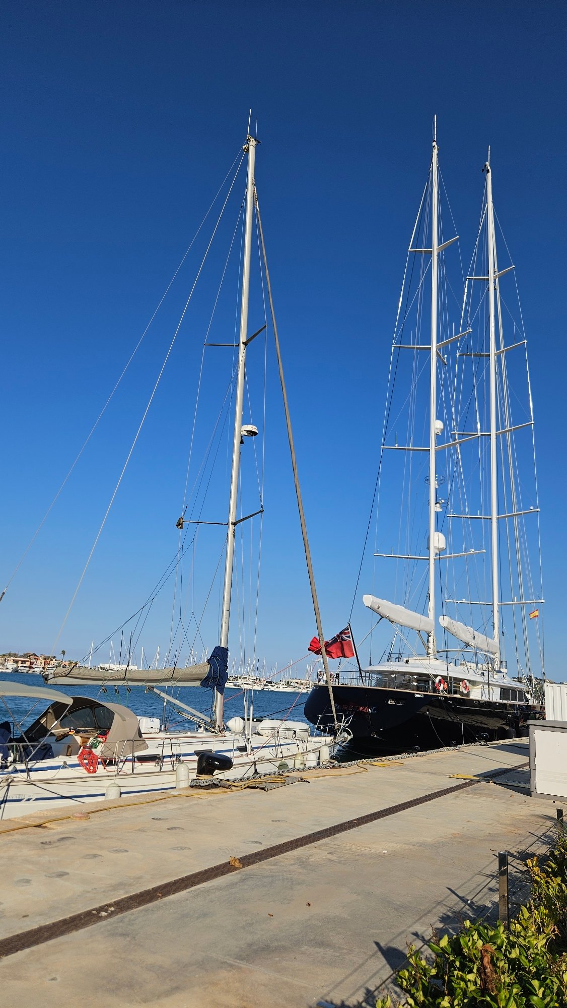 Afternoon at Dénia's marina — boats, piers, waterfront stroll