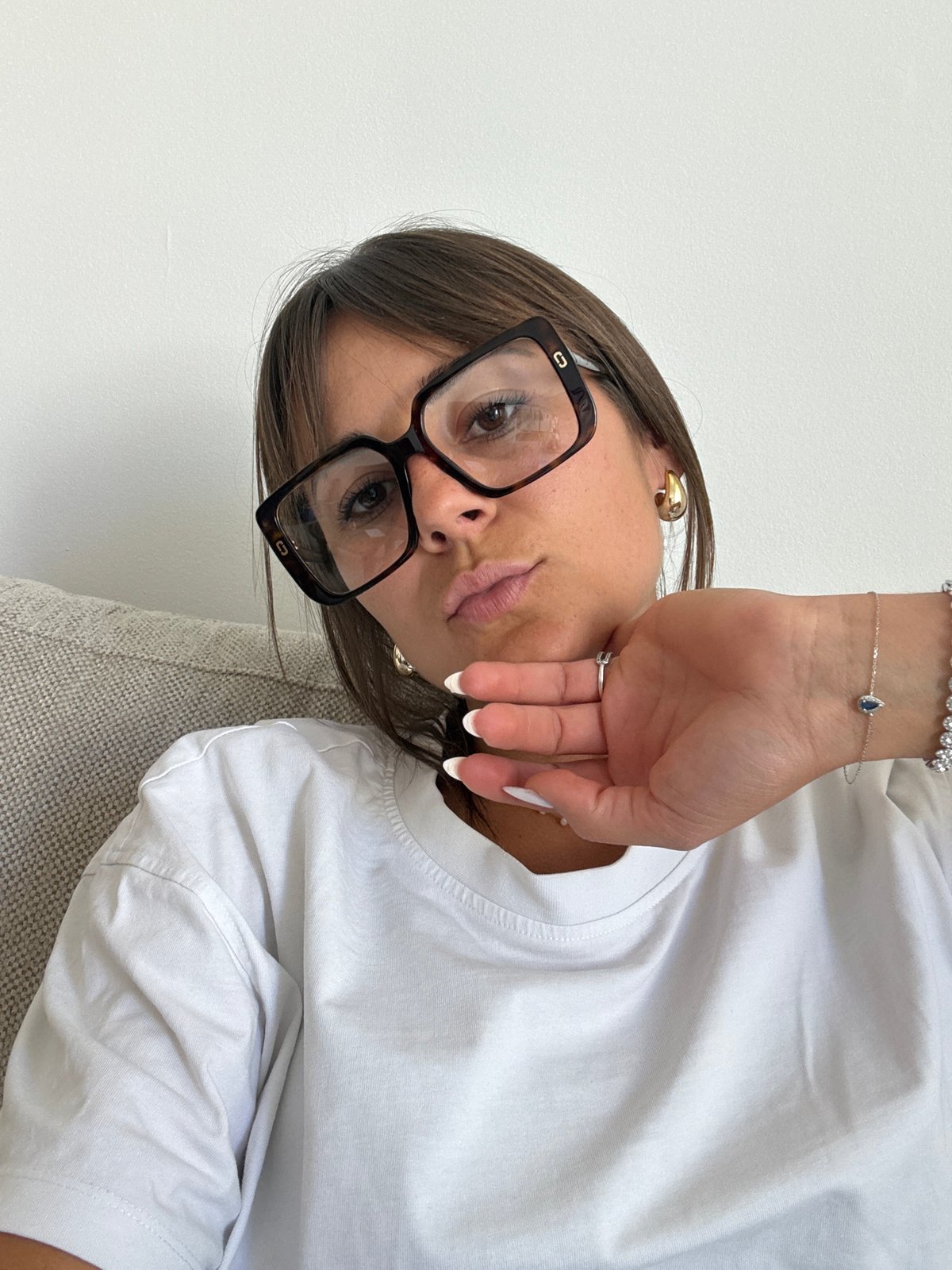 Woman photographed in close-up portraits in Cannes