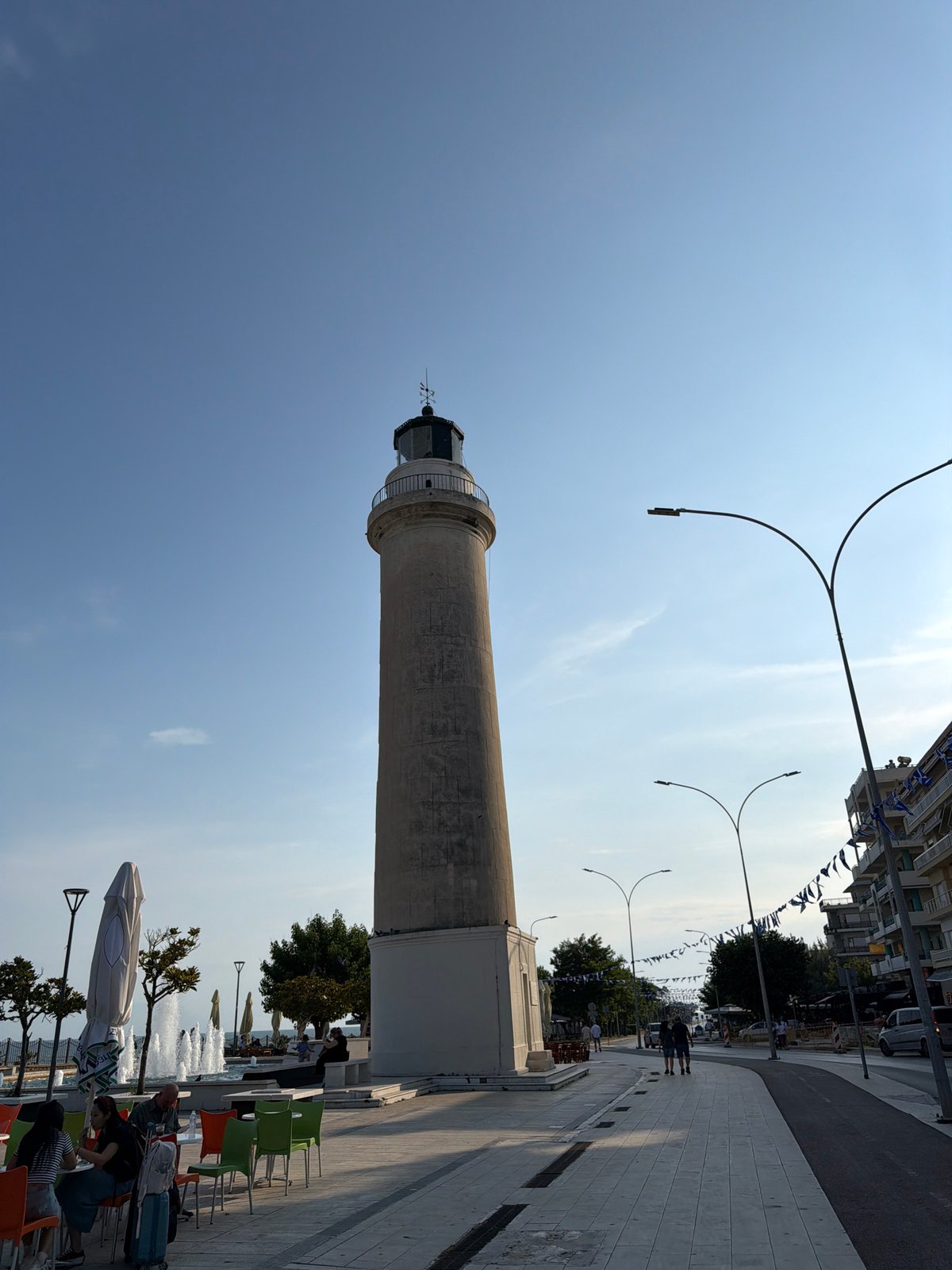 Lighthouse and promenade scenes captured in Alexandroupolis, Greece