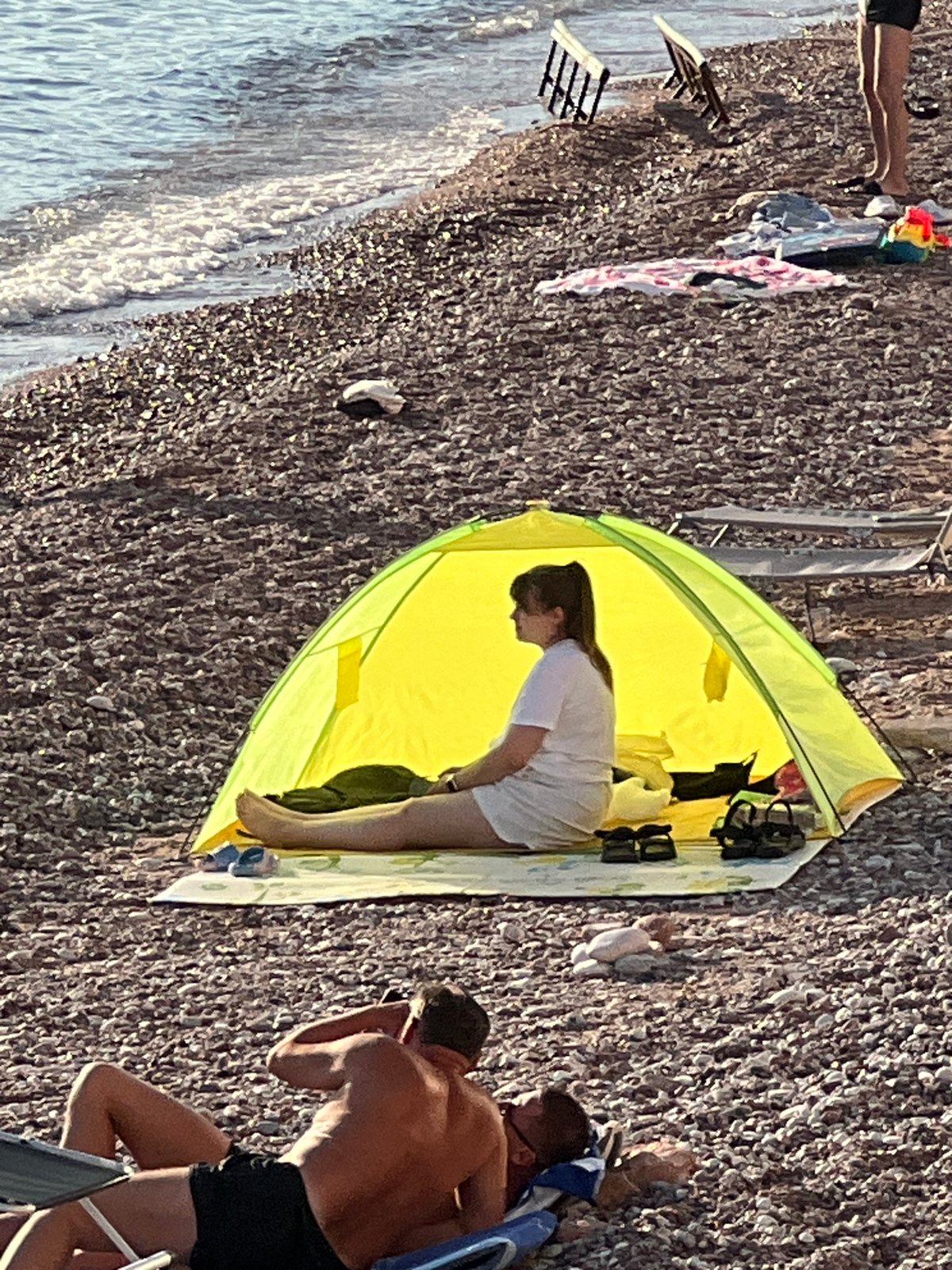 Beach day and terrace lunch at Sveti Stefan, Montenegro