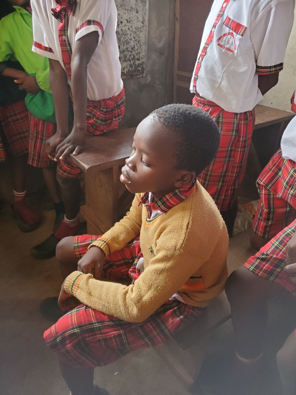 Nigerian children attend classes in Ukwu-Abwa village school