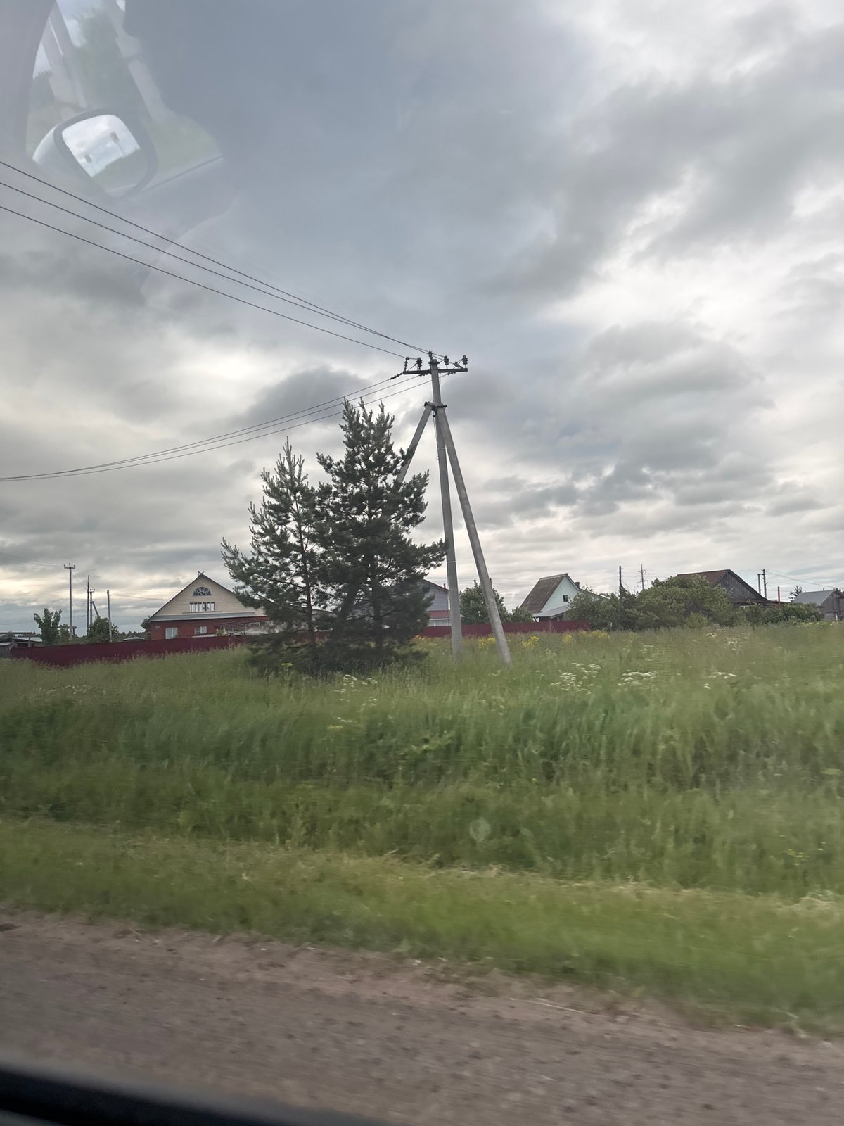 Early morning scenes documented around Garevaya, Russia construction area