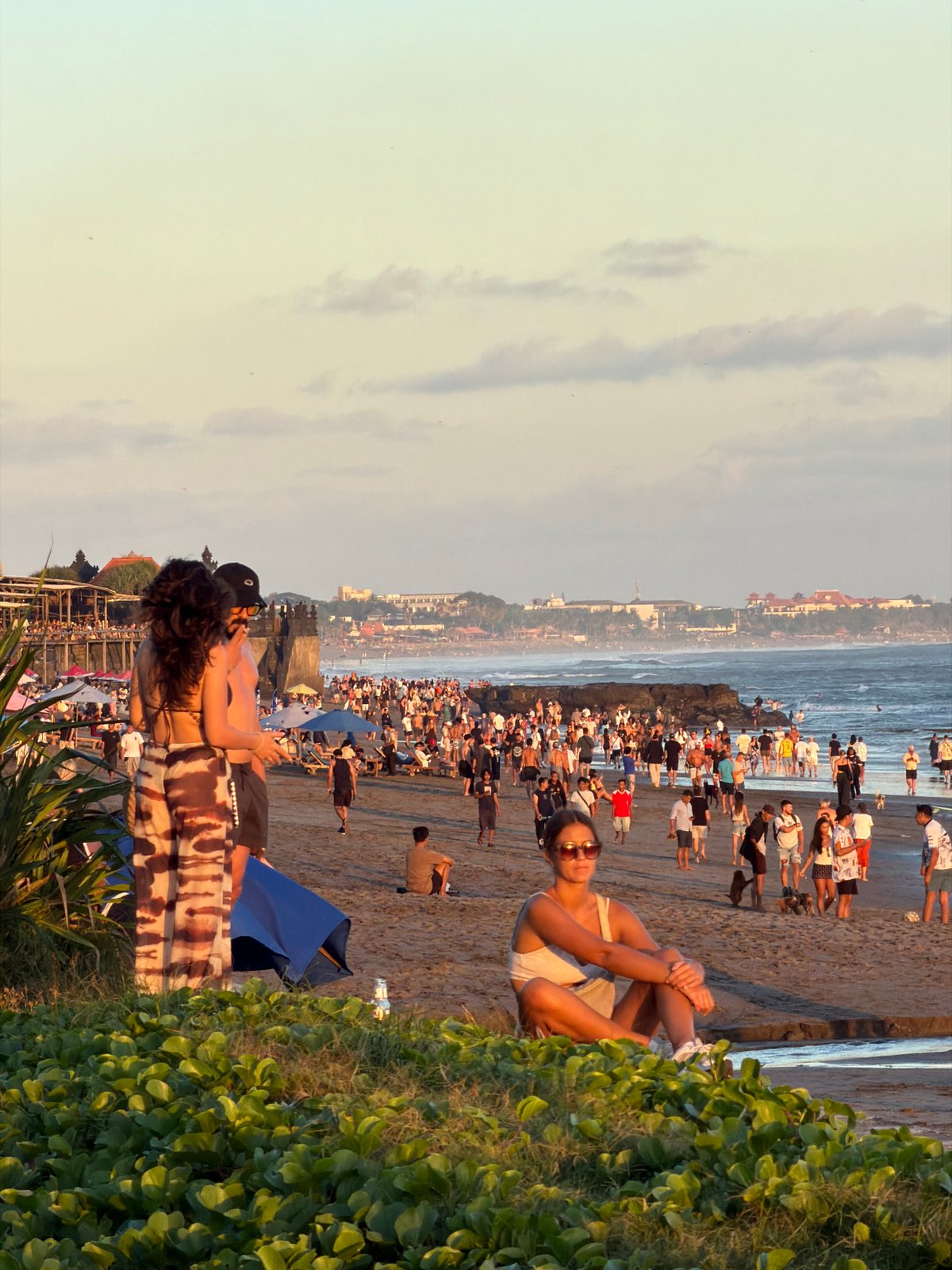 Sunset scenes documented along North Kuta coastline