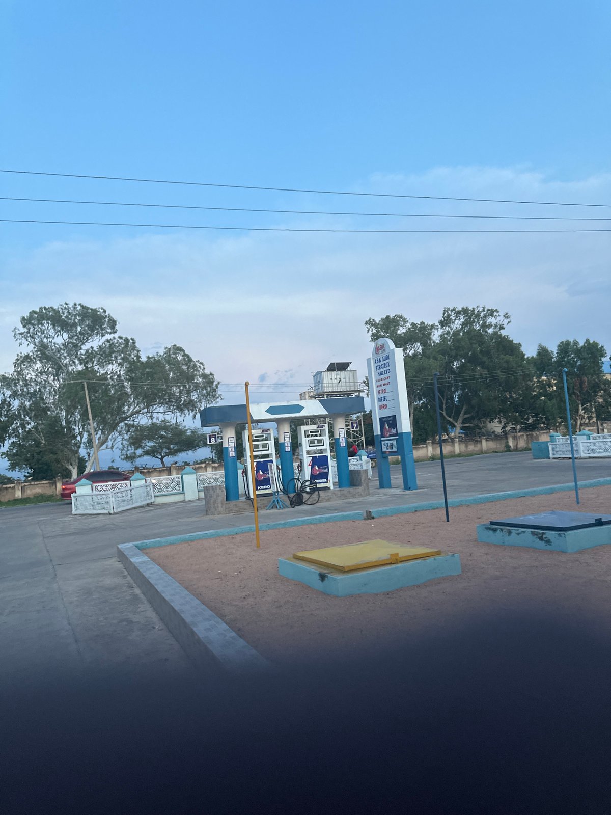 Street-level scenes from Jalingo, Nigeria on a late afternoon