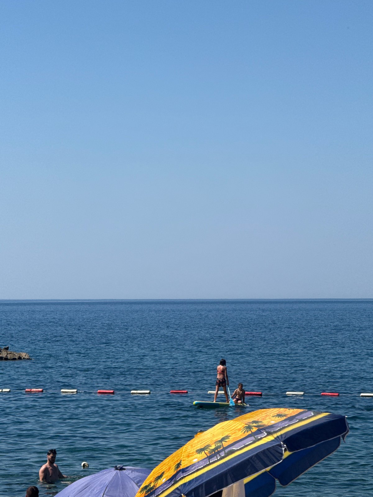 Sunny morning at Kamenovo beach, Montenegro's Adriatic coast