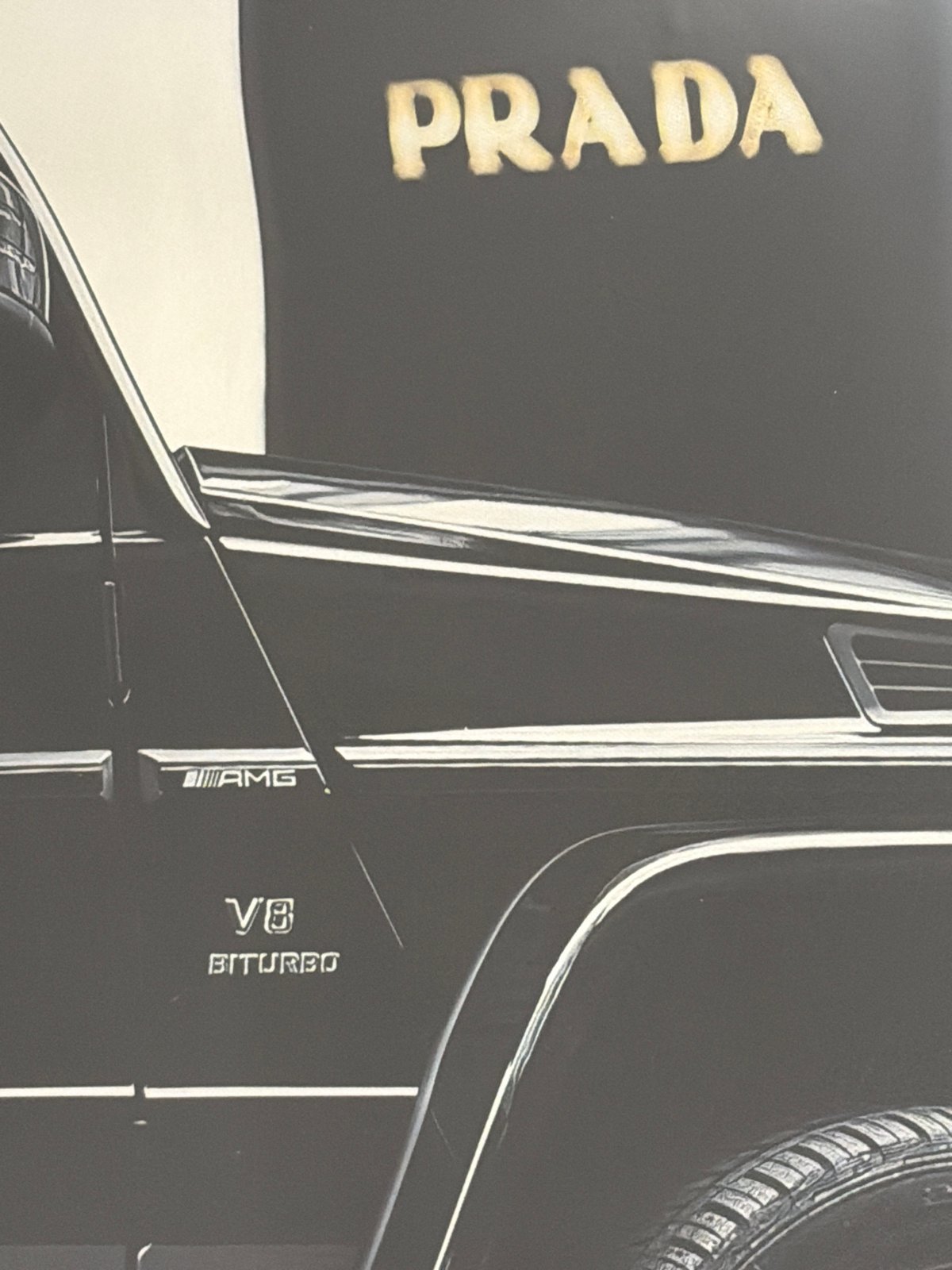Moscow witnesses document luxury SUV and floral arrangement