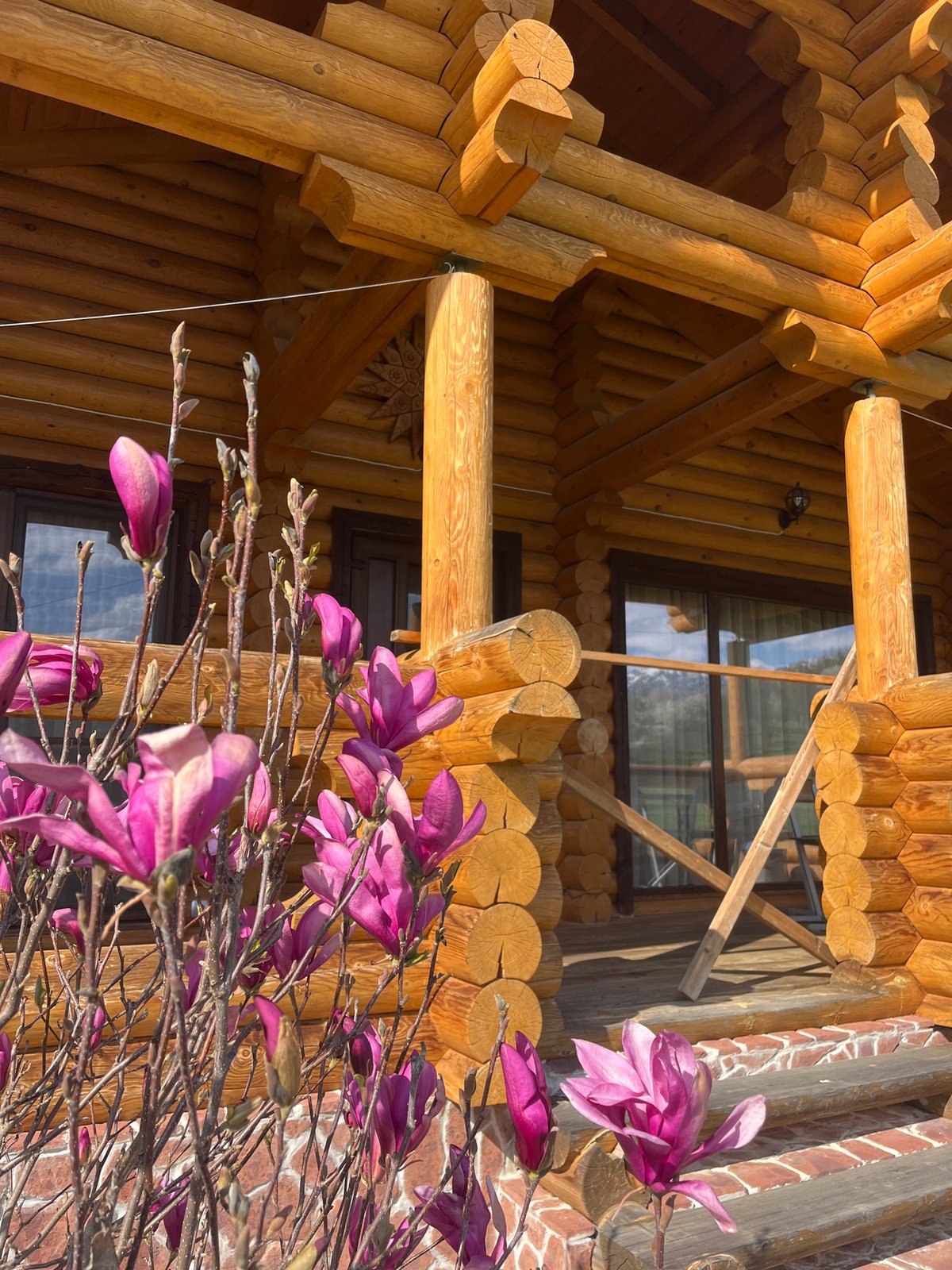 Log cabin exterior documented in Apriltsi, Bulgaria