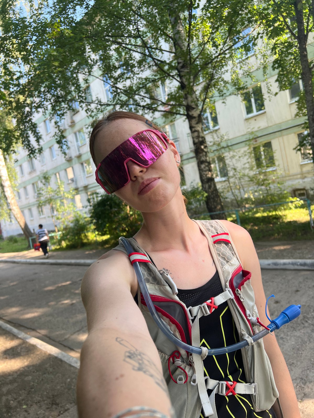 Active summer day in Chaikovsky — running, cats, kids, courtyards