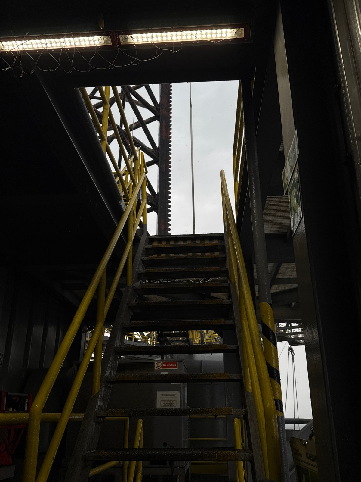 Industrial facility documentation near Pisa captures maritime infrastructure details