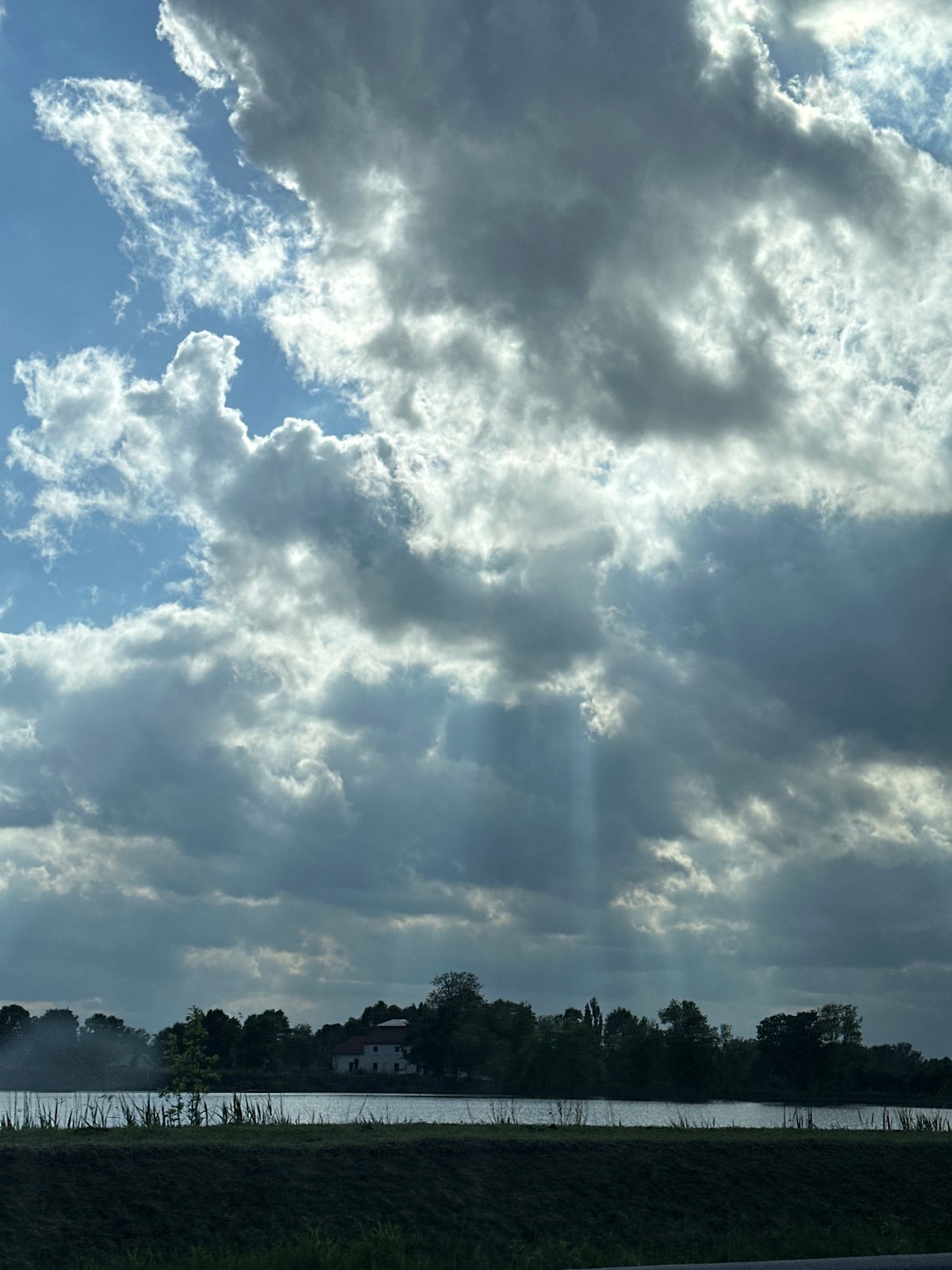 Vehicle journey captures Polish countryside views near Rzepowskie