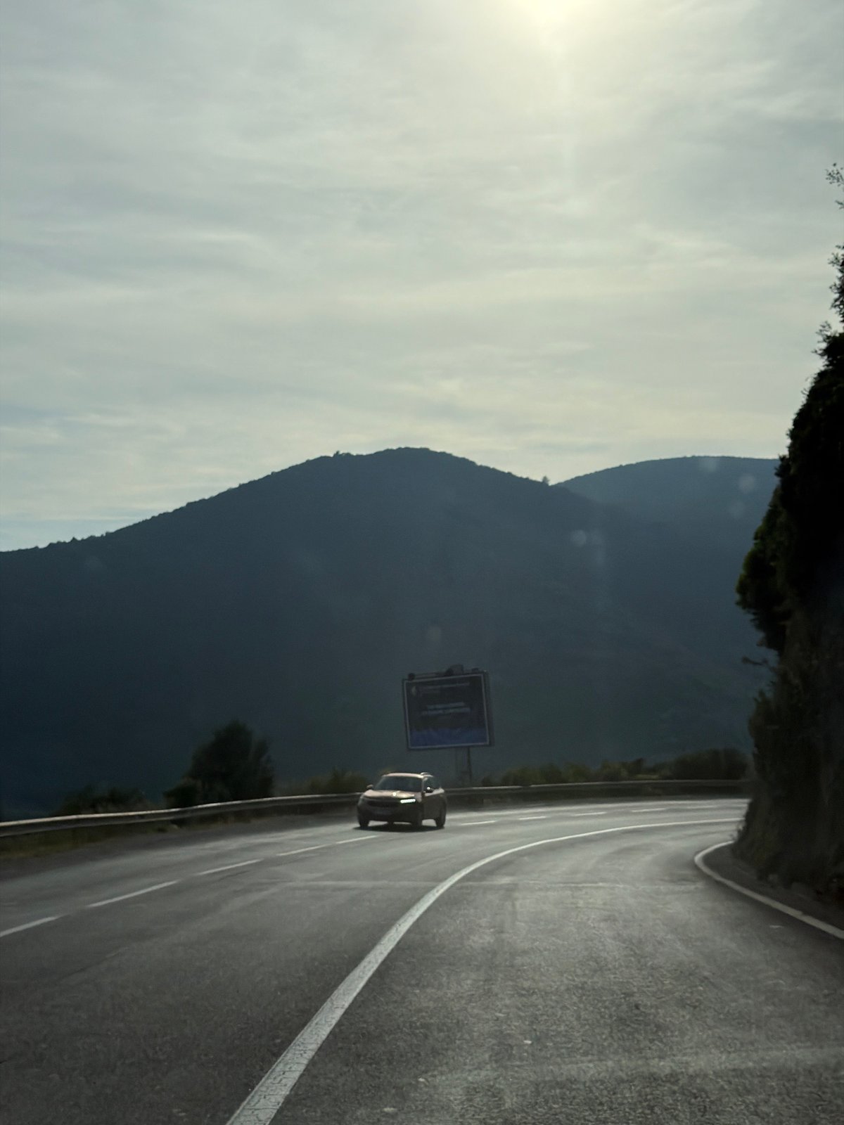 Mountain highway documented in Prijevor, Montenegro during daylight hours