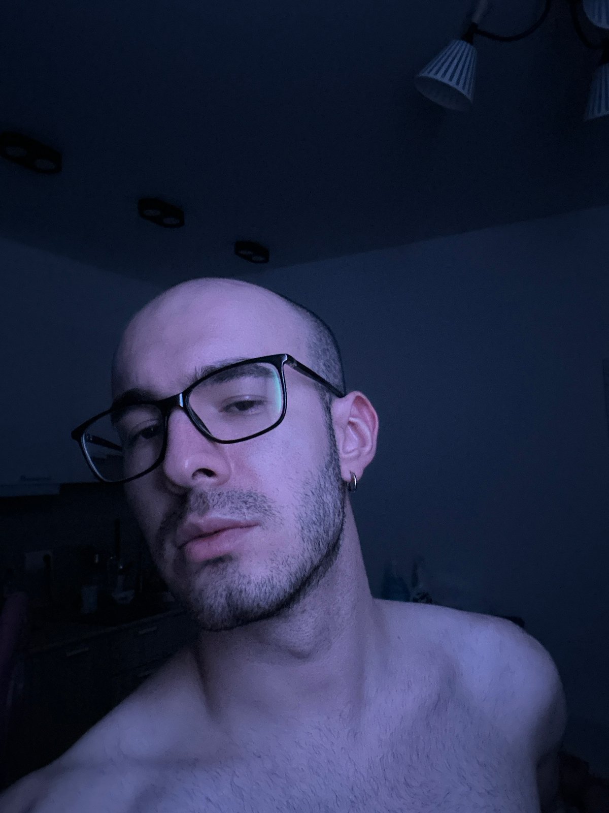 Unidentified male photographed in low-angle portrait shot