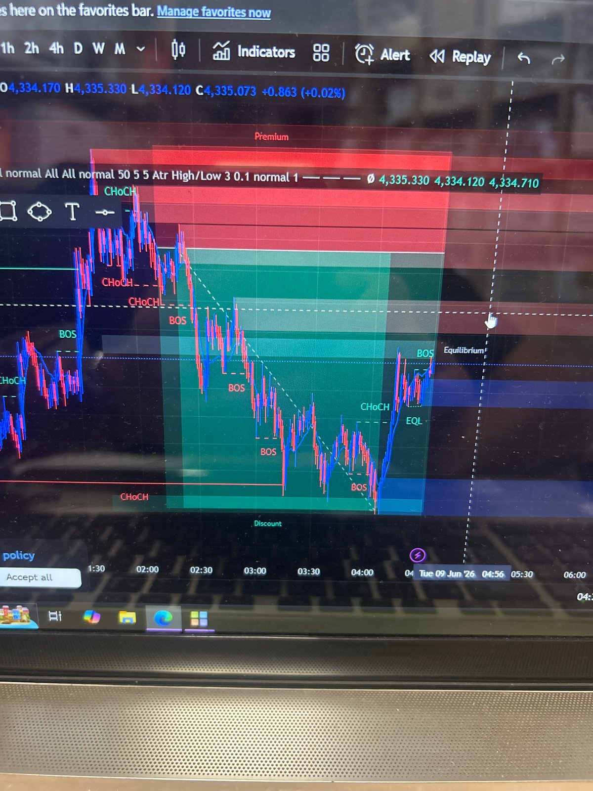 Luxury watch-wearing trader monitors financial markets in Sofia