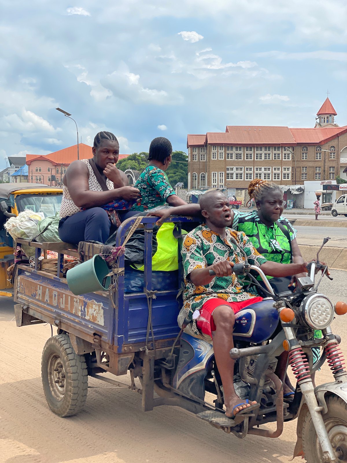 Street commerce and transport in full swing across Fegge, Nigeria