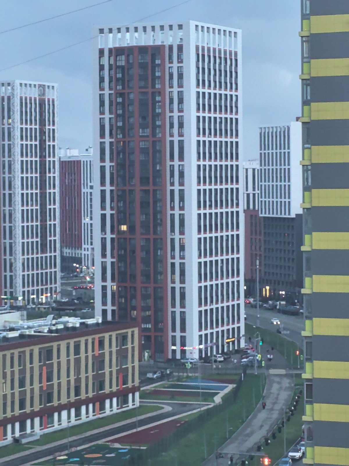Ufa apartment life: city views and a grey cat at home
