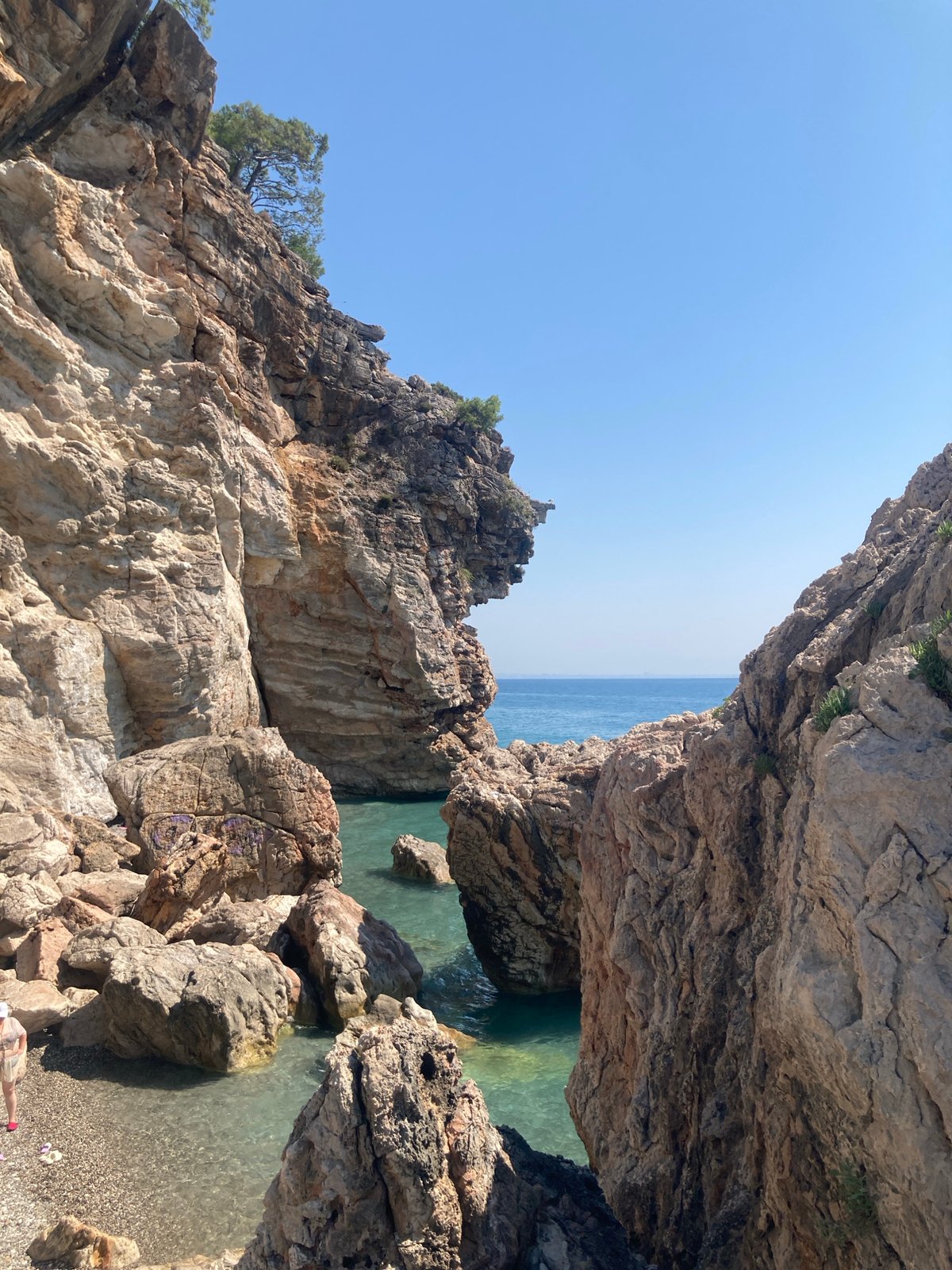 Kemer coastline on a sunny summer morning