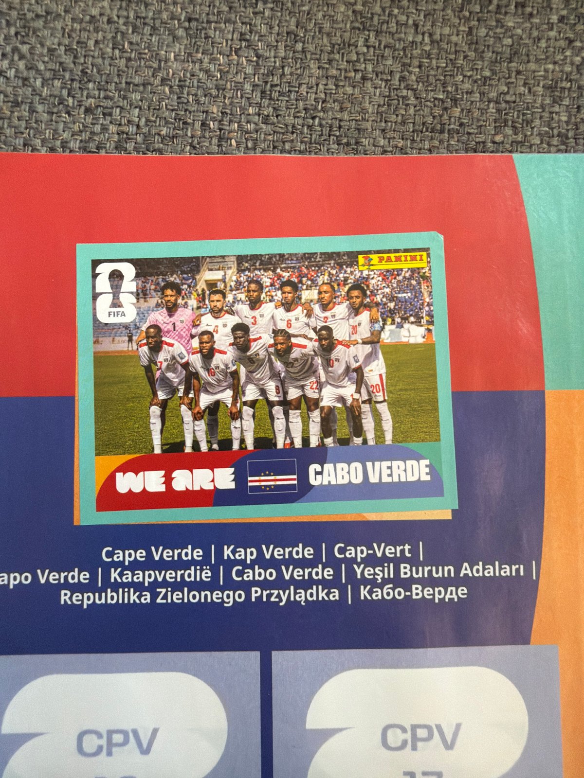 FIFA 2026 sticker album browsing session in Bulgaria