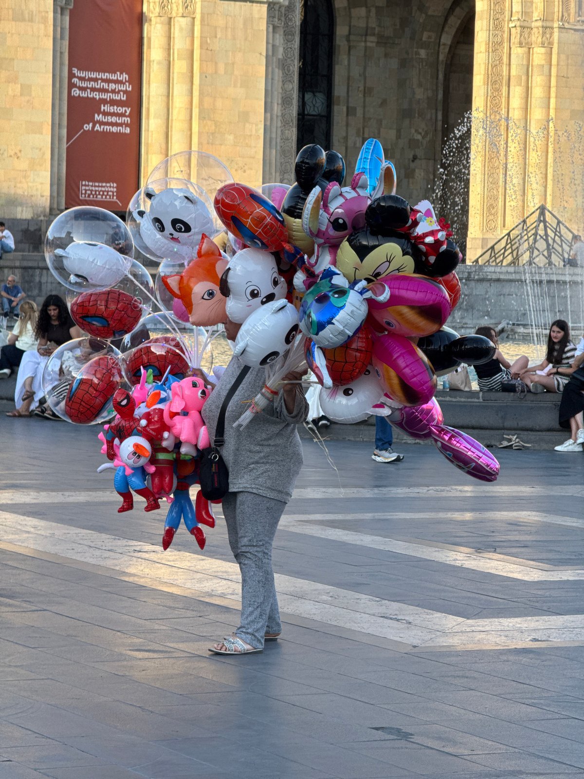 Afternoon around Republic Square and central Yerevan streets