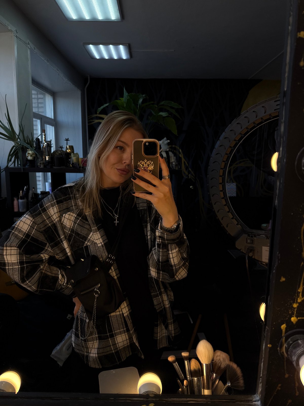 Woman documents leisurely day shopping and dining in Krasnoyarsk