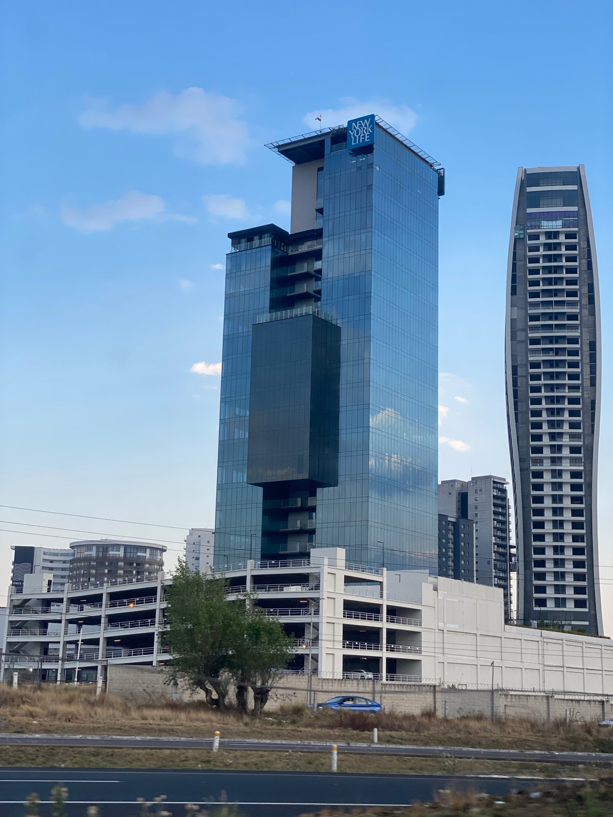 Modern buildings documented in San Bernardino Tlaxcalancingo, Mexico