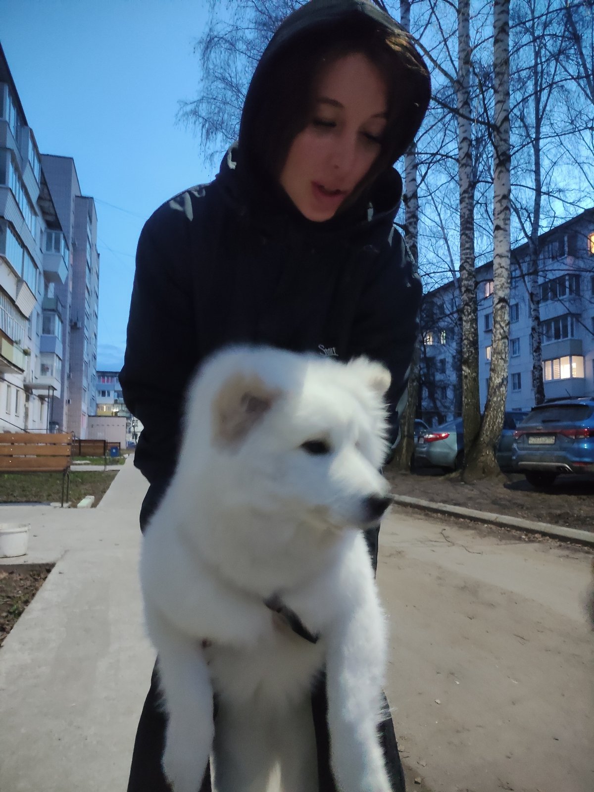 Everyday moments captured across Chaikovsky, Russia in spring afternoon