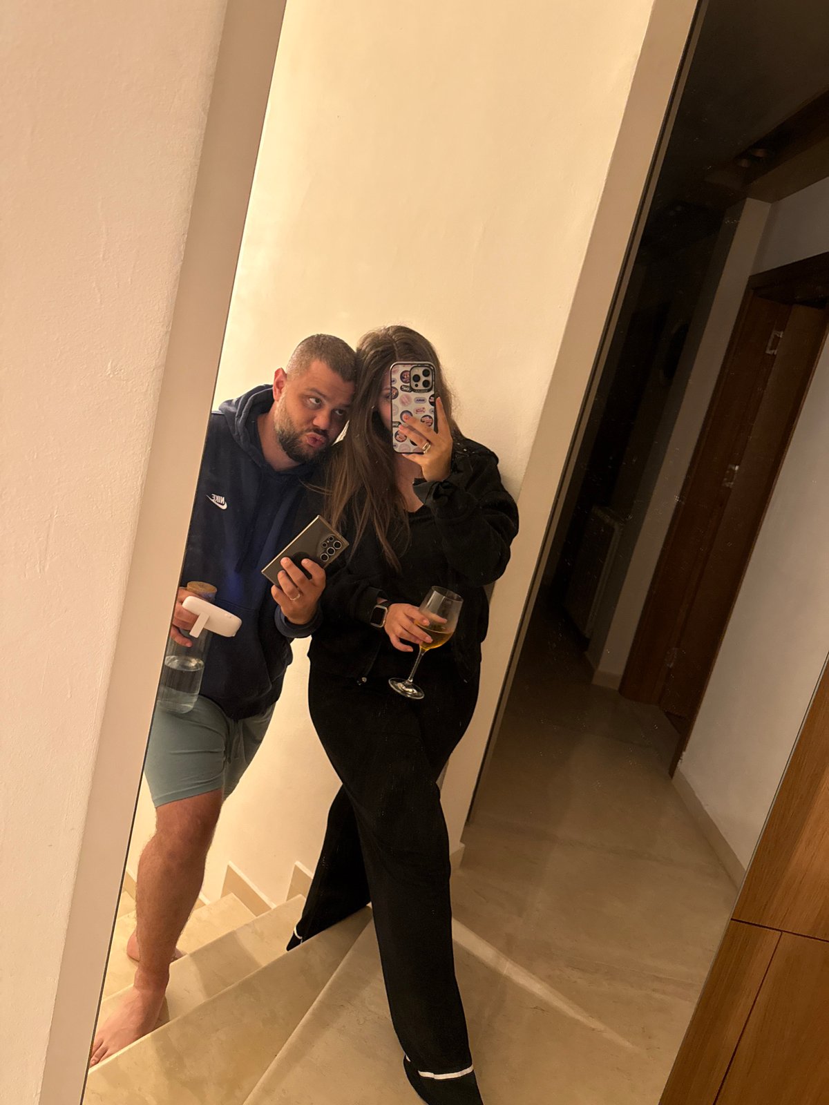 Couple shares intimate evening moments in Velingrad home