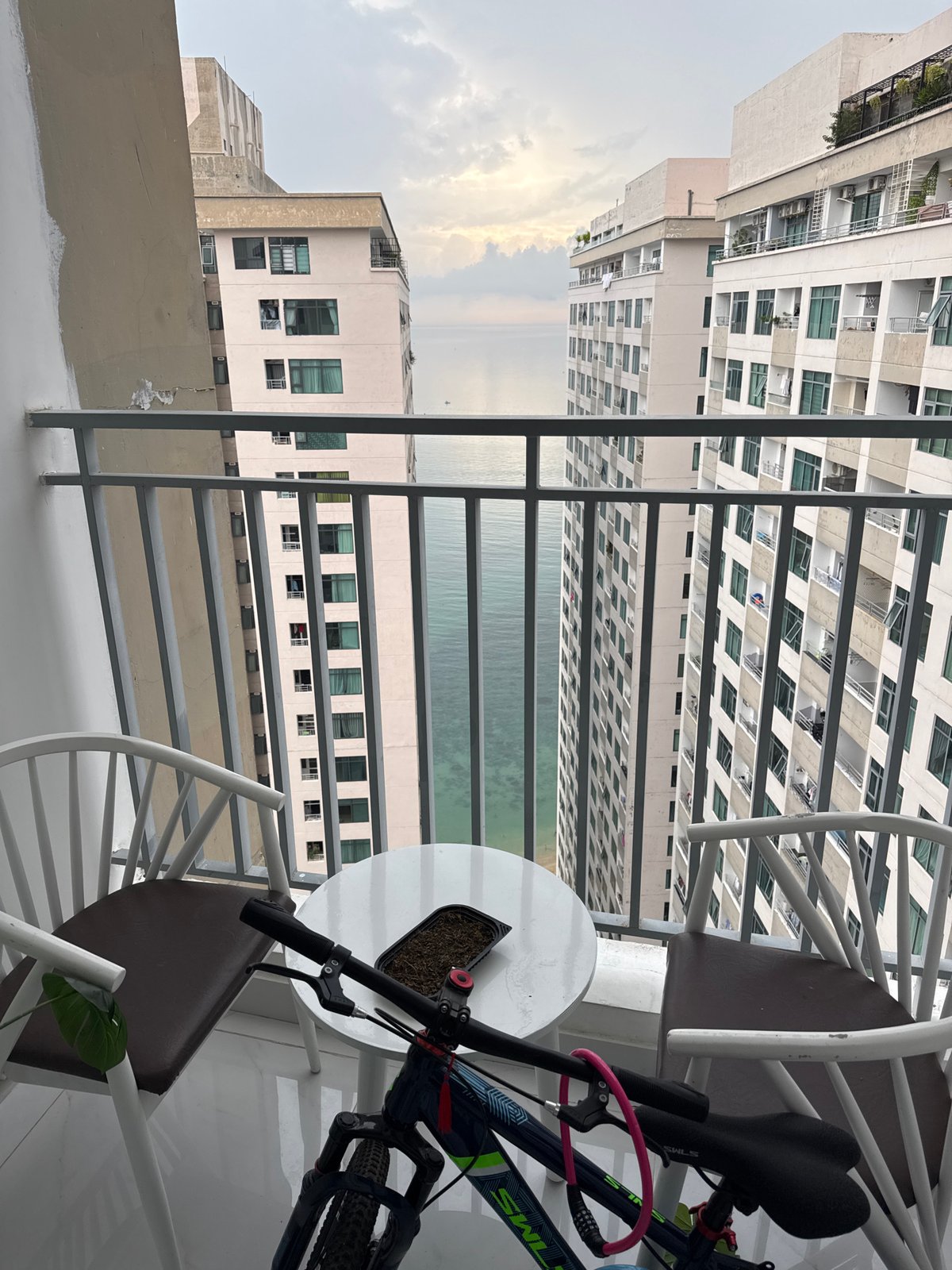 Balcony views and fitness equipment captured in Nha Trang