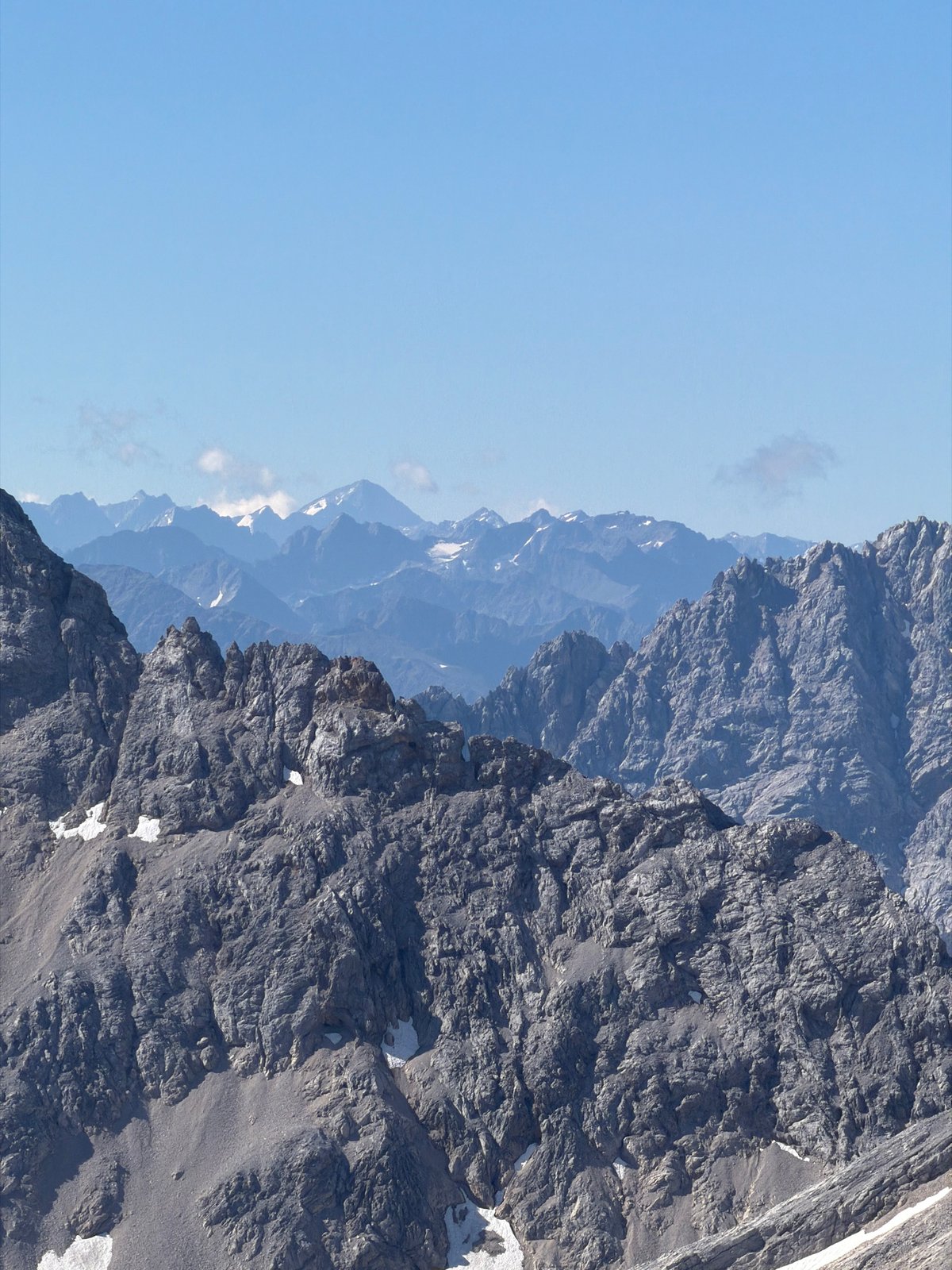 Morning on the Zugspitze, alpine views and all