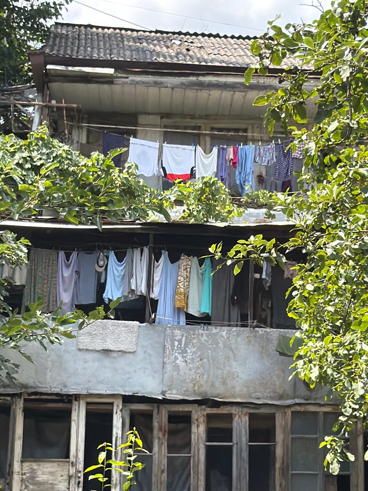 Walking through a worn, lived-in corner of Tbilisi
