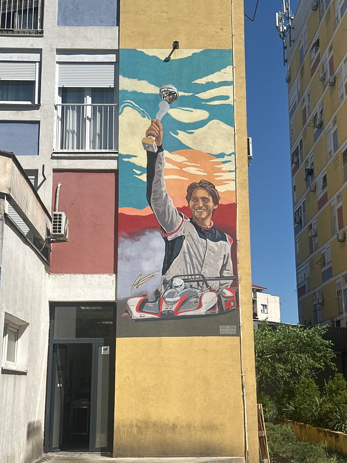 Morning moments captured across Podgorica: murals, flags, coffee