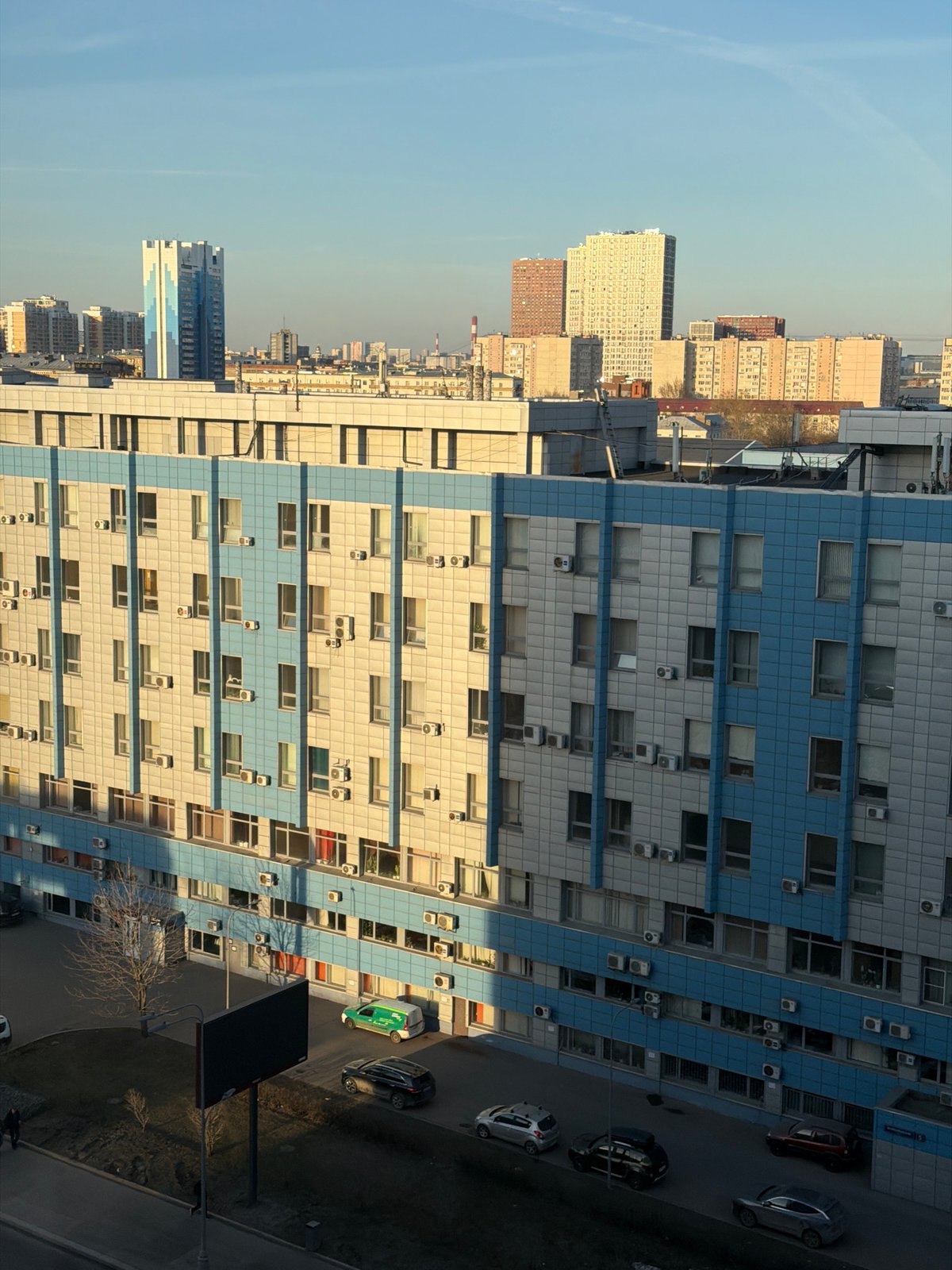 Person Takes Multiple Selfies in Moscow Residential Building