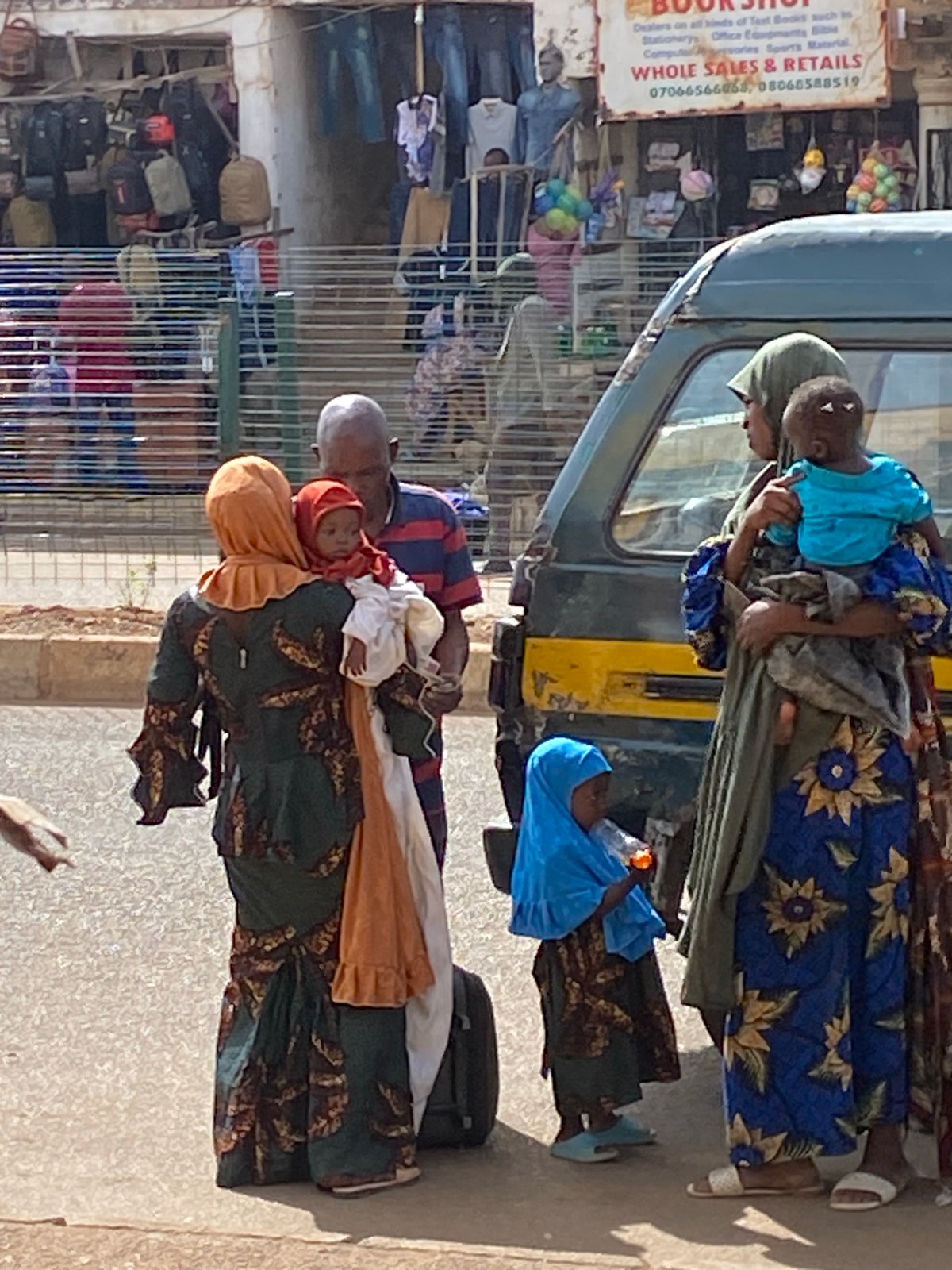 Street life in full swing at a Bukuru market