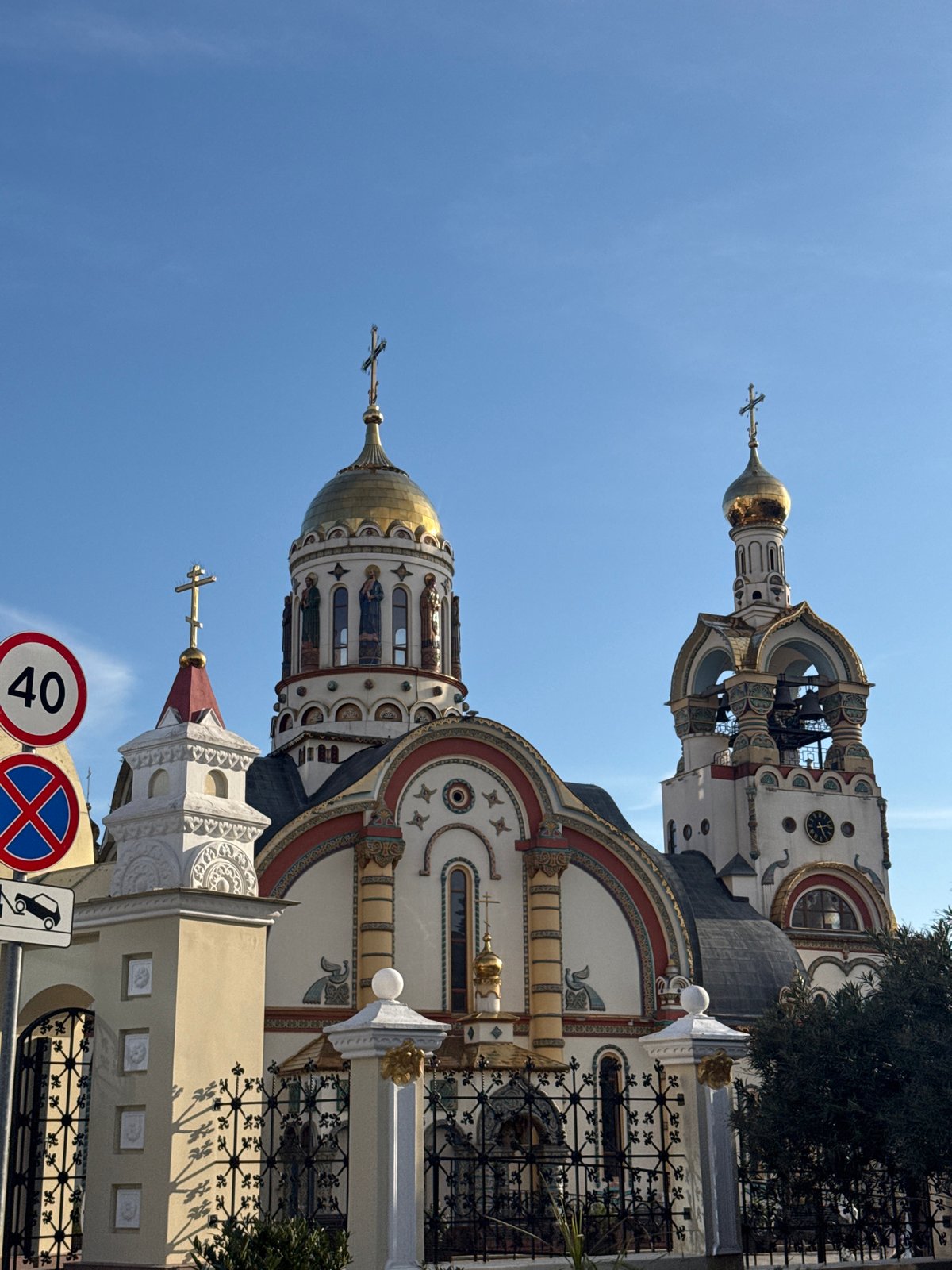 Orthodox churches photographed in Sochi, Russia