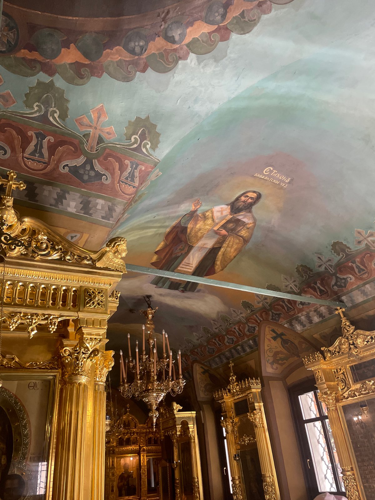 Orthodox church interior documented in Moscow