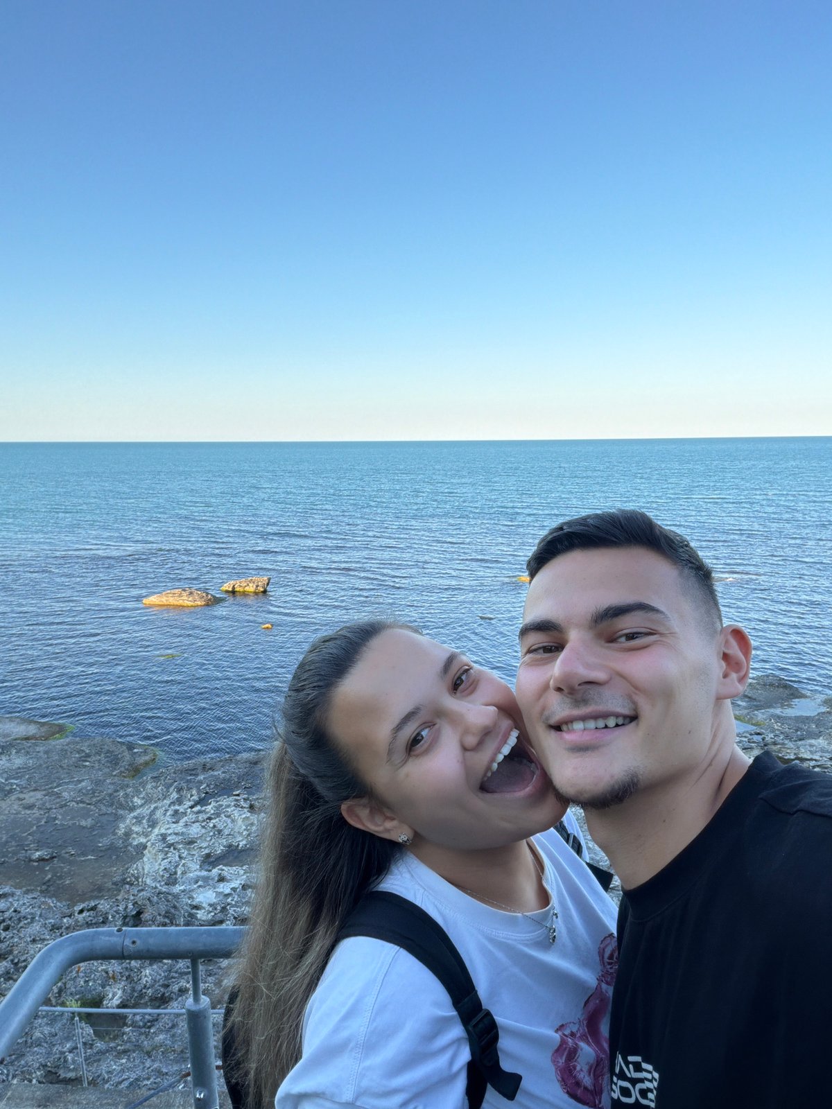 Twilight to nighttime harbor views in Tsarevo, Bulgaria