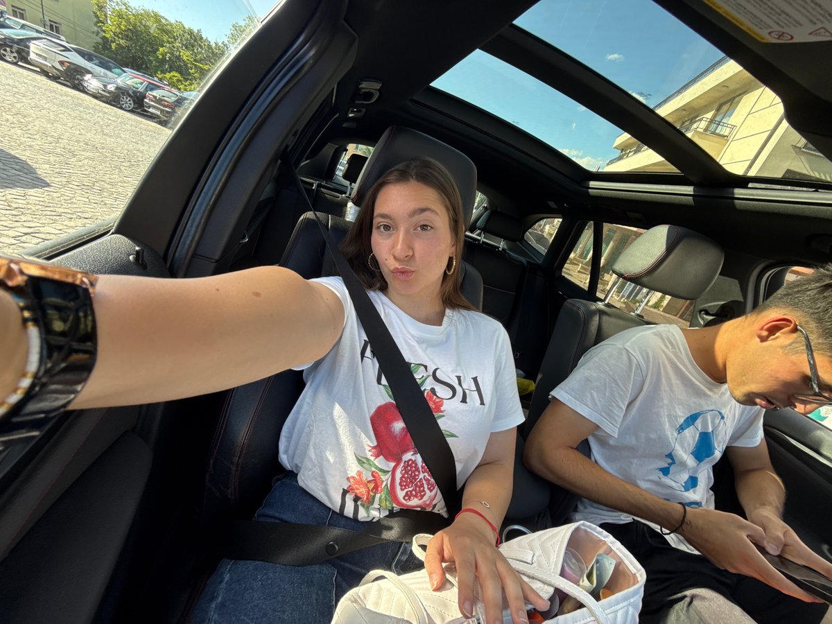 Car selfie session in Sofia, multiple angles, sunny afternoon
