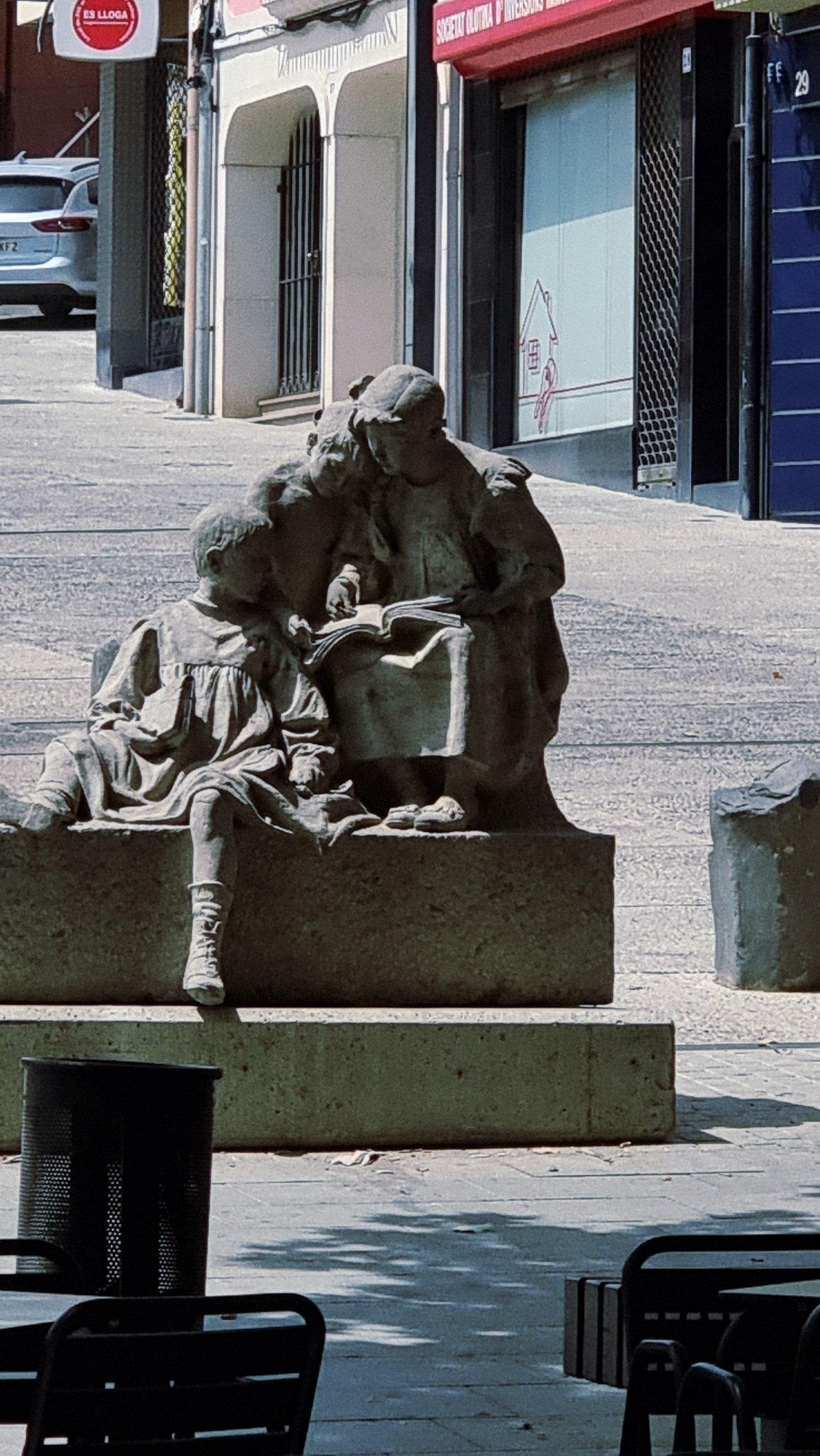 Olot city center: plazas, café terraces, and Modernista architecture