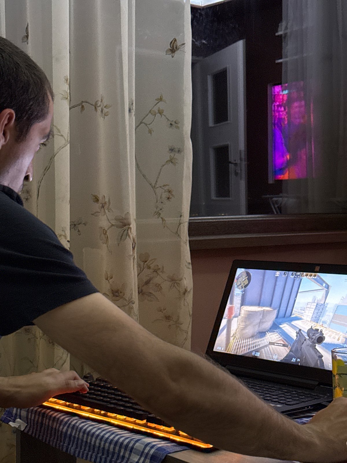 Gaming session captured in Sofia bedroom with snacks