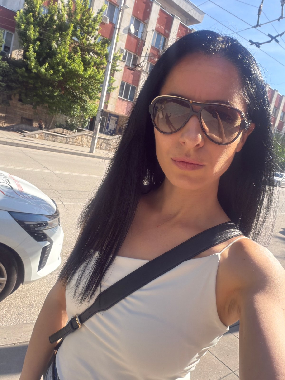 Woman photographed in early morning portraits in Pleven, Bulgaria
