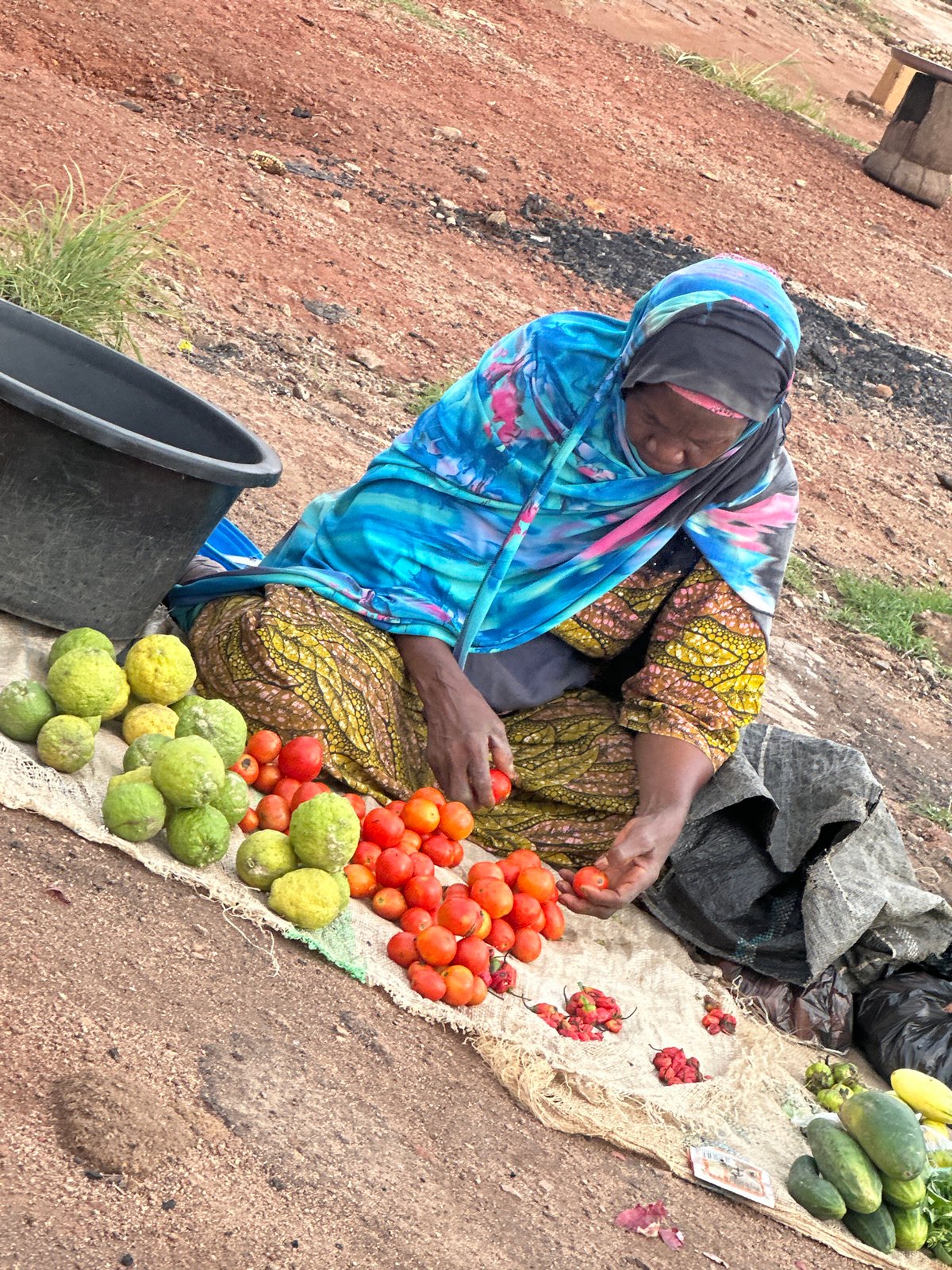 Morning market activity in Gura Top, Nigeria