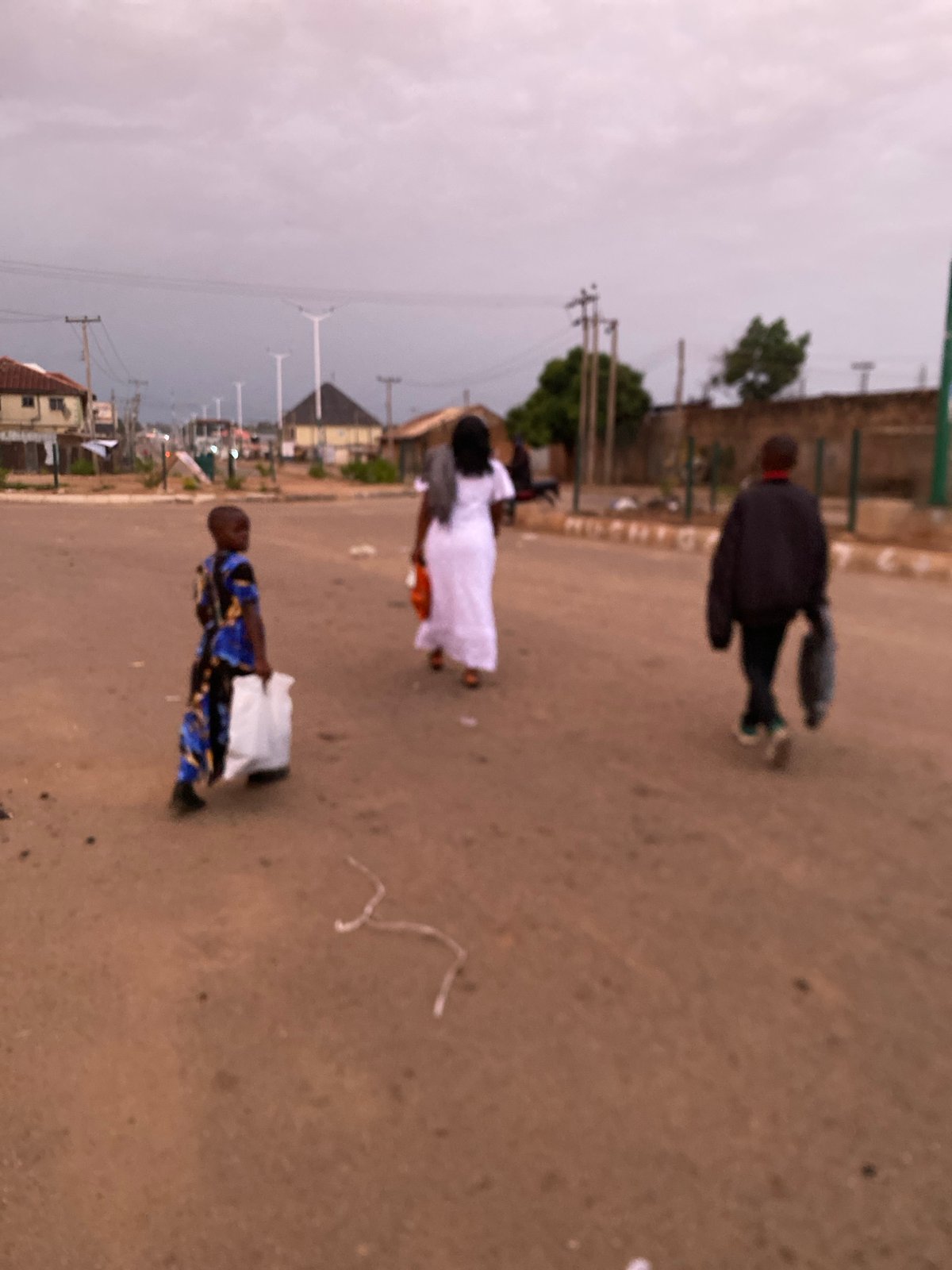 Morning street life documented in Bukuru, Nigeria
