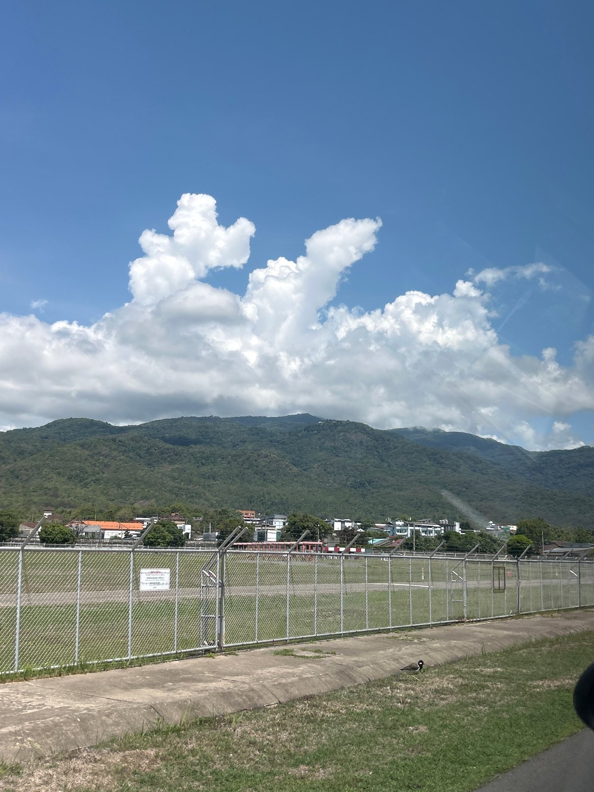 Landscape photograph captured in Suthep, Thailand shows mountain vista